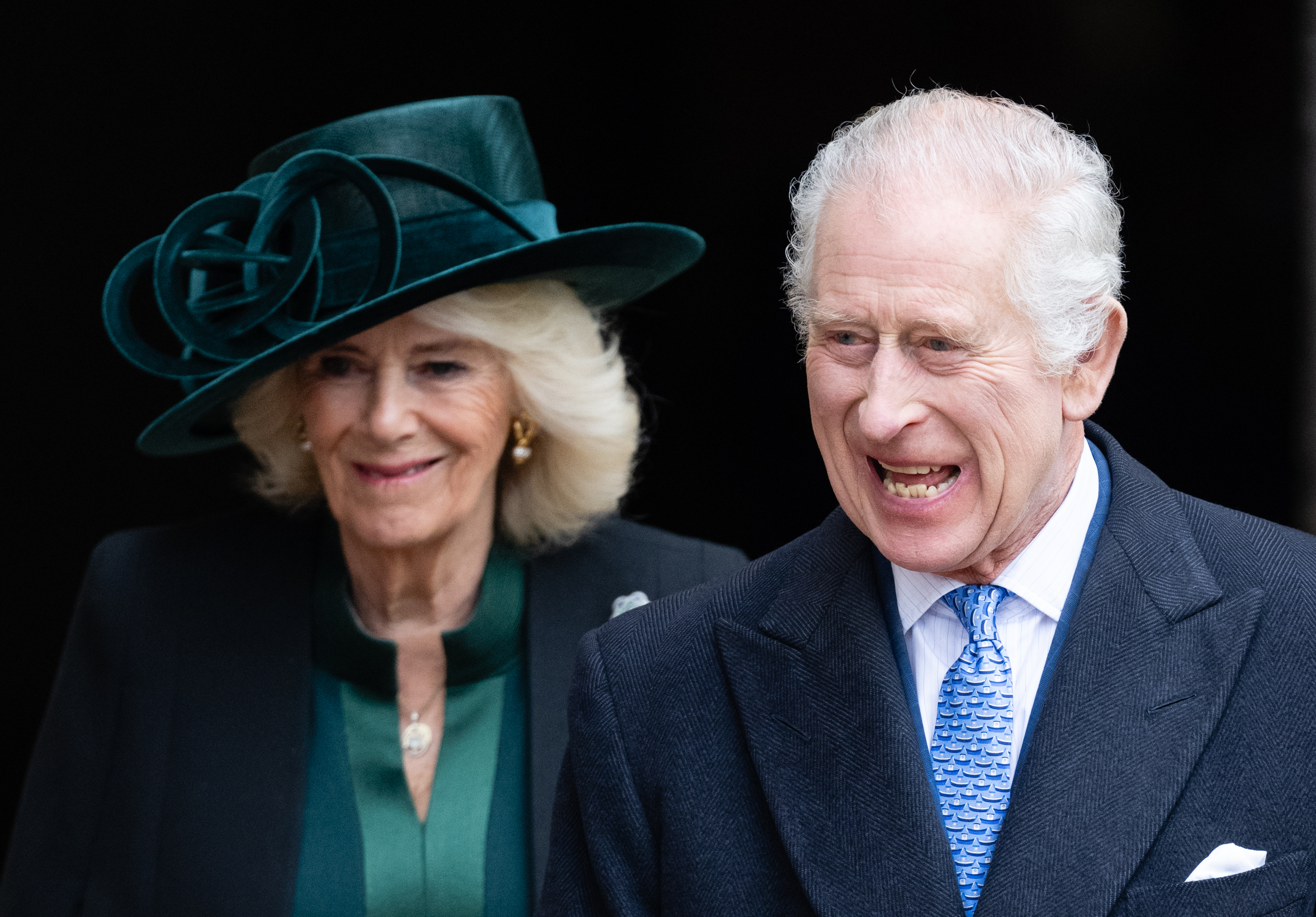 King Charles III and Queen Camilla attend the Easter Service on March 31, 2024 in Windsor, England | Source: Getty Images