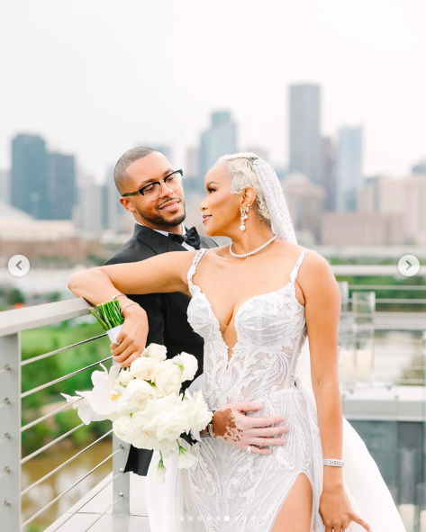 LeToya Luckett and Taleo Coles on their wedding day, posted on August 1, 2024 | Source: Instagram/letoyaluckett