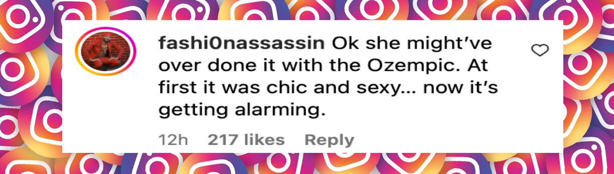 An Instagrammer commenting on Christina Aguilera's most recent beach appearance | Source: Instagram/fashionbombdaily