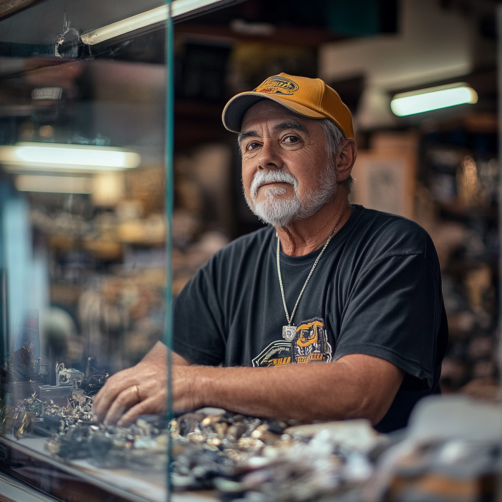 A man in a pawn shop | Source: Midjourney