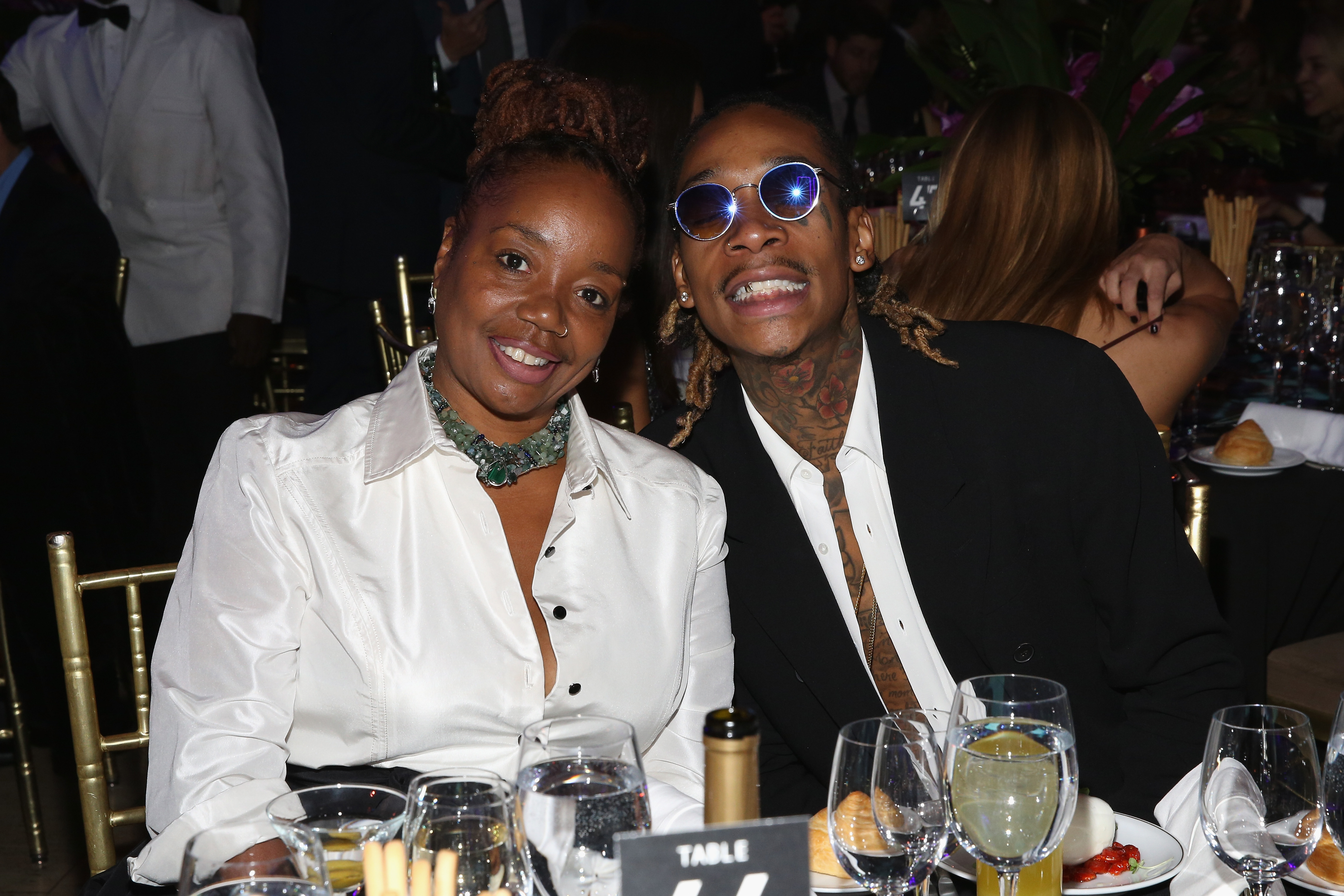Wiz Khalifa and Peachy Wimbush-Polk during the Pencils of Promise 6th Annual Gala "A World Imagined" on October 26, 2016, in New York. | Source: Getty Images