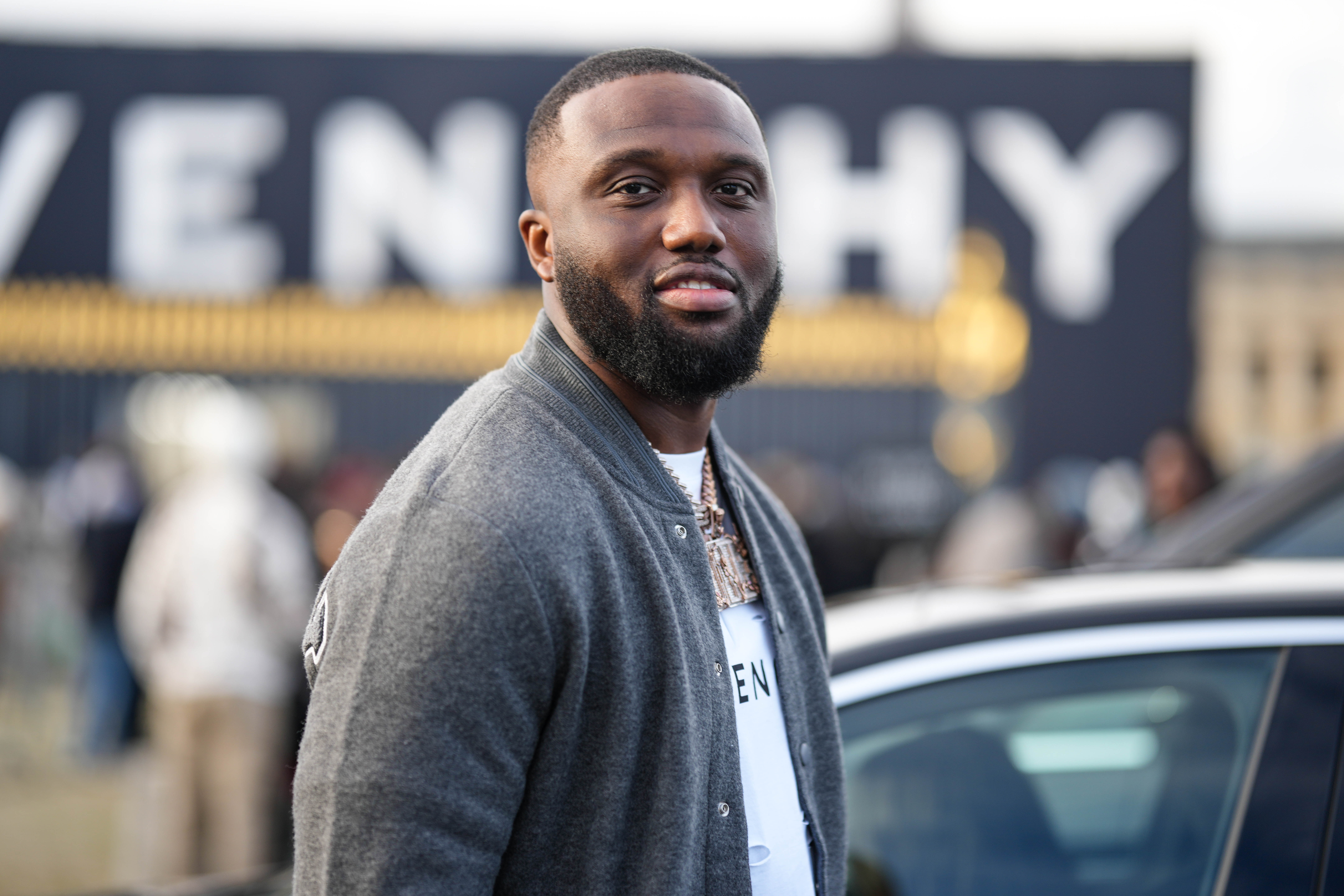 Headie One stands outside Givenchy during the Paris Fashion Week - Menswear Fall Winter 2023-2024: Day Two on January 18, 2023, in Paris, France. | Source: Getty Images