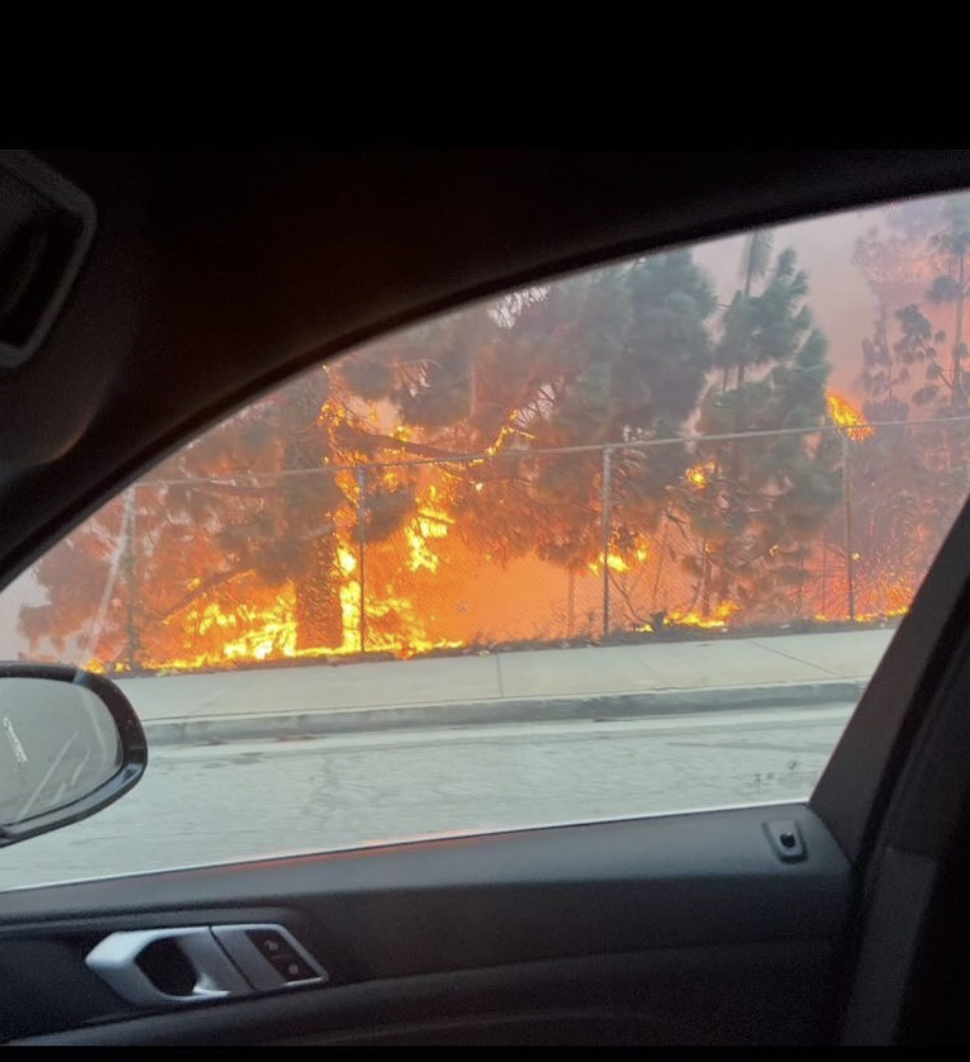 A screenshot from a clip of the Los Angeles wildfires shared by Jennifer Love Hewitt. | Source: Instagram/jenniferlovehewitt