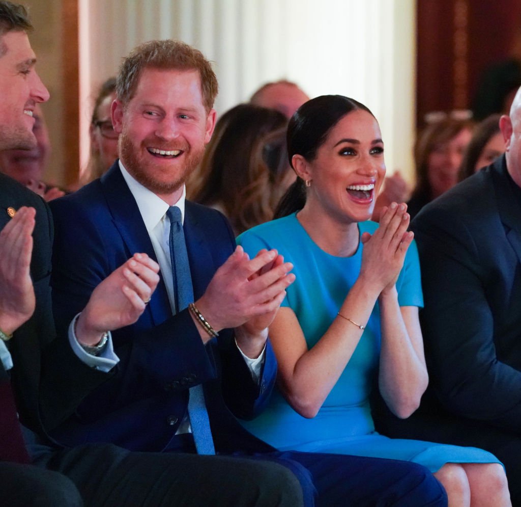 Prince Harry and Meghan Markle cheer on a wedding proposal as they attend the annual Endeavor Fund Awards at Mansion House on March 5, 2020 in London, England | Photo: Getty Images