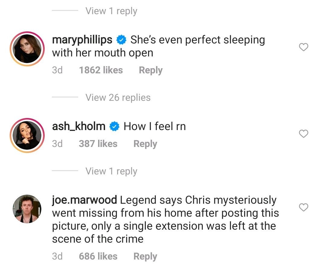 Fan's comment on Chris Appleton's Instagram post | Photo: Instagram / chrisappleton1