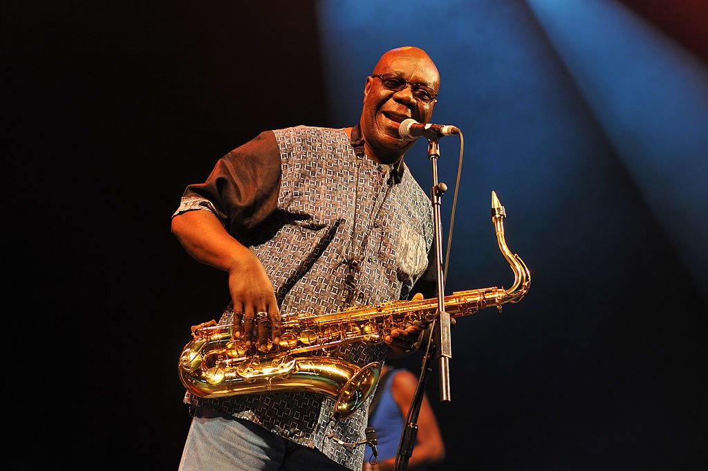 Manu Dibango performing at the Woman Festival in the UK in July 2014. | Photo: Getty Images