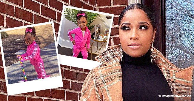 Toya Johnson's Daughter Reign Looks like a Fashionista in a Bow & Pink ...