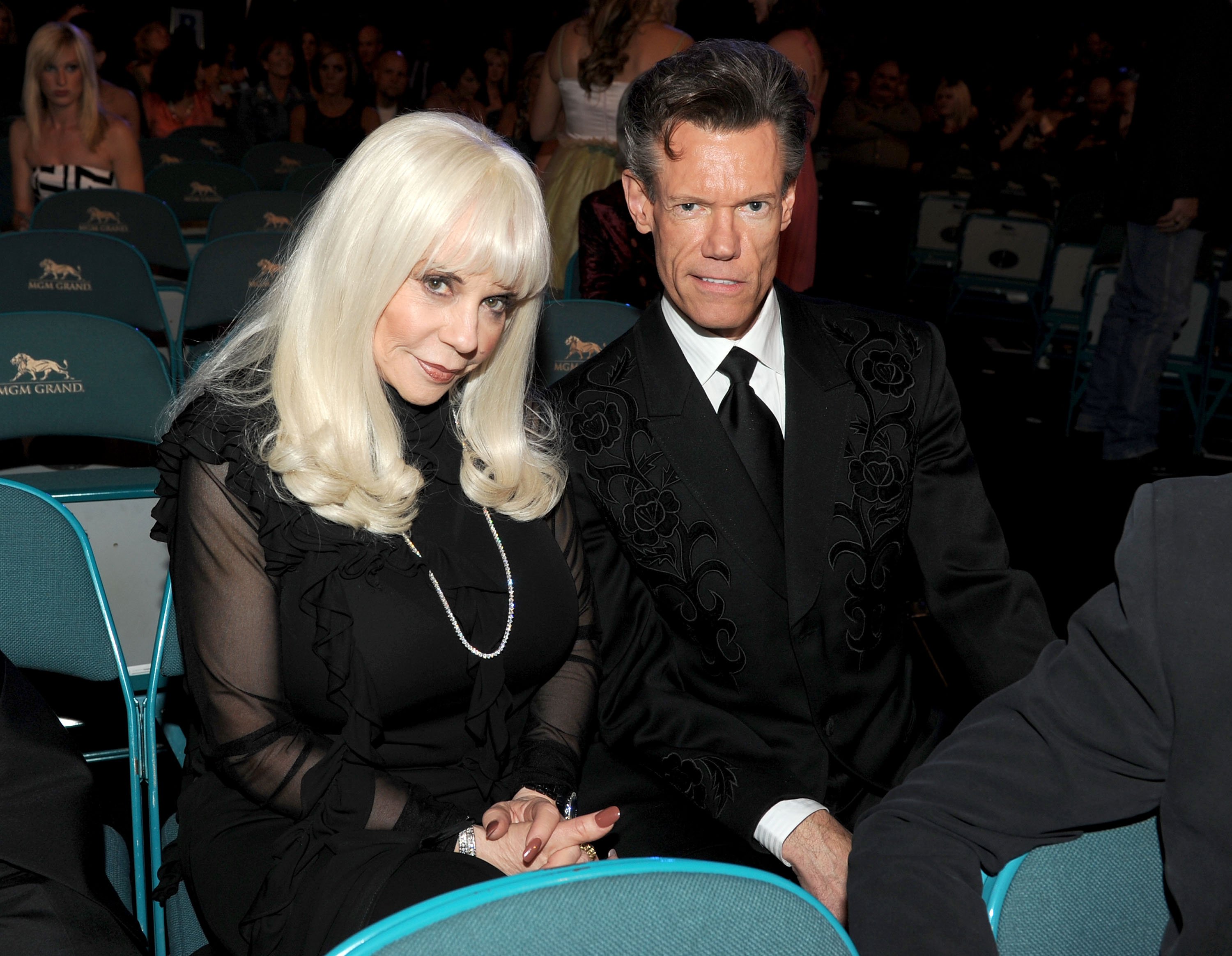 Musician Randy Travis (R) and wife Lib Hatcher Travis during the 45th Annual Academy of Country Music Awards at the MGM Grand Garden Arena on April 18, 2010 in Las Vegas, Nevada. | Source: Getty Images