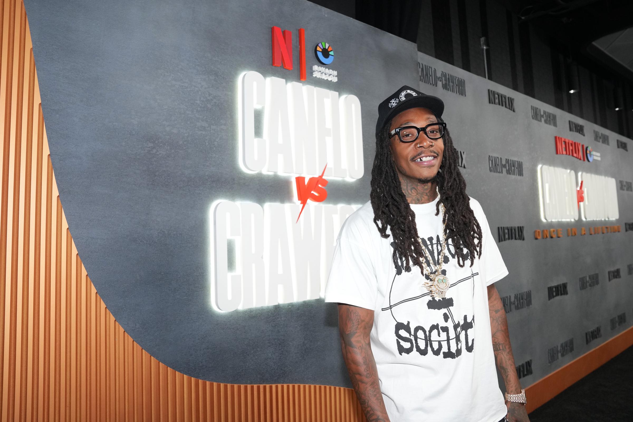 Wiz Khalifa at Netflix's Canelo vs. Crawford Fight Night event at Allegiant Stadium on September 13, 2025, in Las Vegas, Nevada. | Source: Getty Images