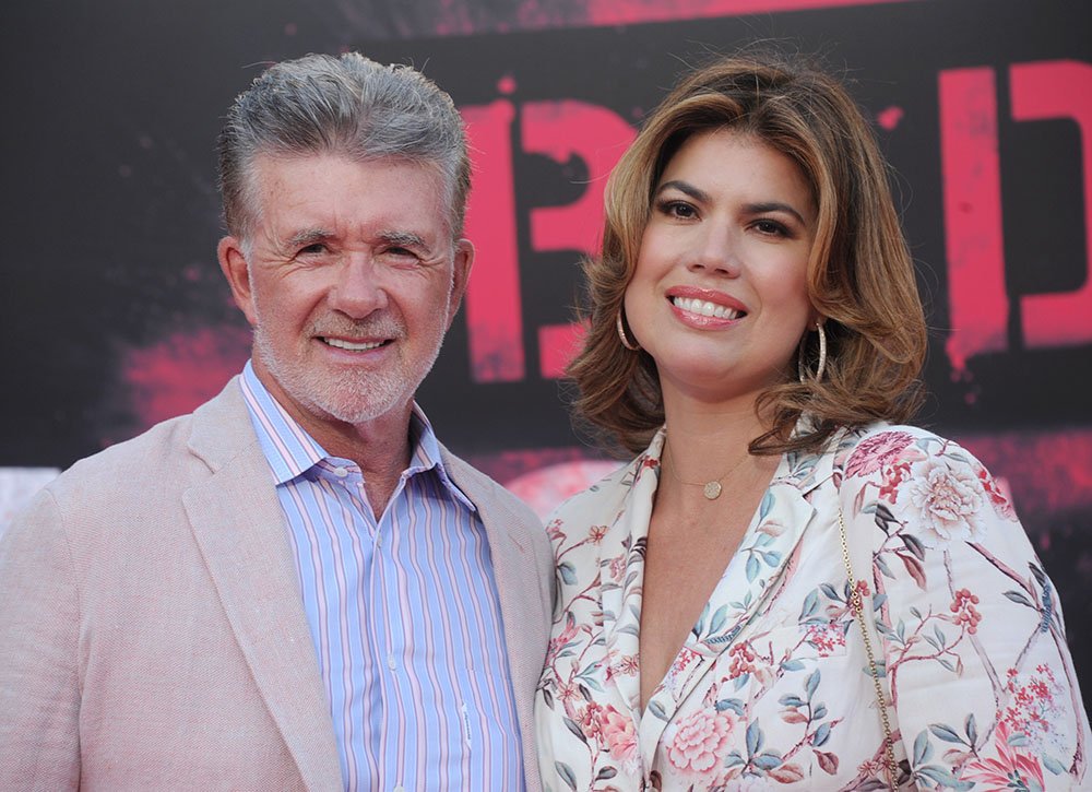 Late Alan Thicke and his wifeTanya Callau attending the premiere of "Bad Moms" at Mann Village Theatre in Westwood, California in 2016. I Image: Getty Images.