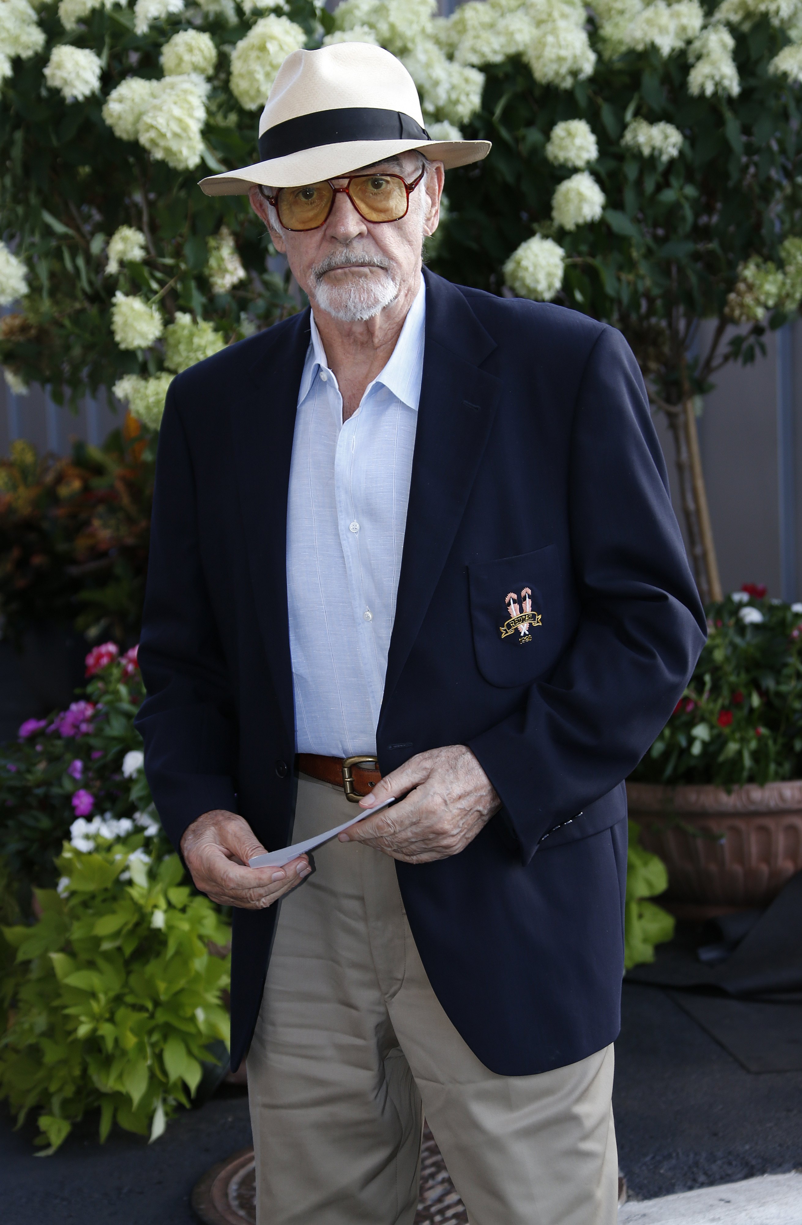 Sean Connery attends day twelve of the 2015 US Open on September 11, 2015, at Queens borough of New York City. | Source: Getty Images