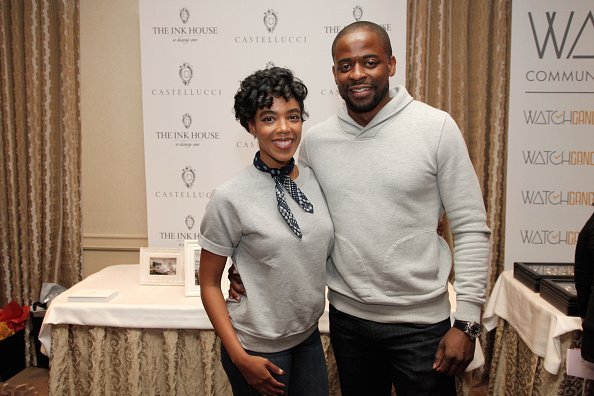 Jazmyn Simon (L) and Dule Hill attend the HBO LUXURY LOUNGE presented by ANCESTRY on January 6, 2018, in Beverly Hills, California. | Source: Getty Images.