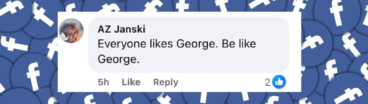 A fan's comment on George Clooney's interaction with King Charles III from a post dated June 25, 2025 | Source: Facebook/peoplemag