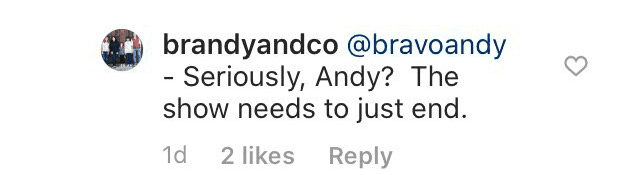 Fan comment in responde to Andy Cohen's comment | Source: Instagram/sussexroyal