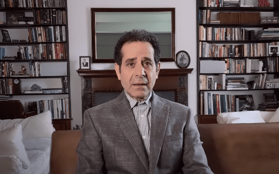 Tony Shalhoub on an episode of the At-Home Variety Show on May 11, 2020. | Source: YouTube/Peacock