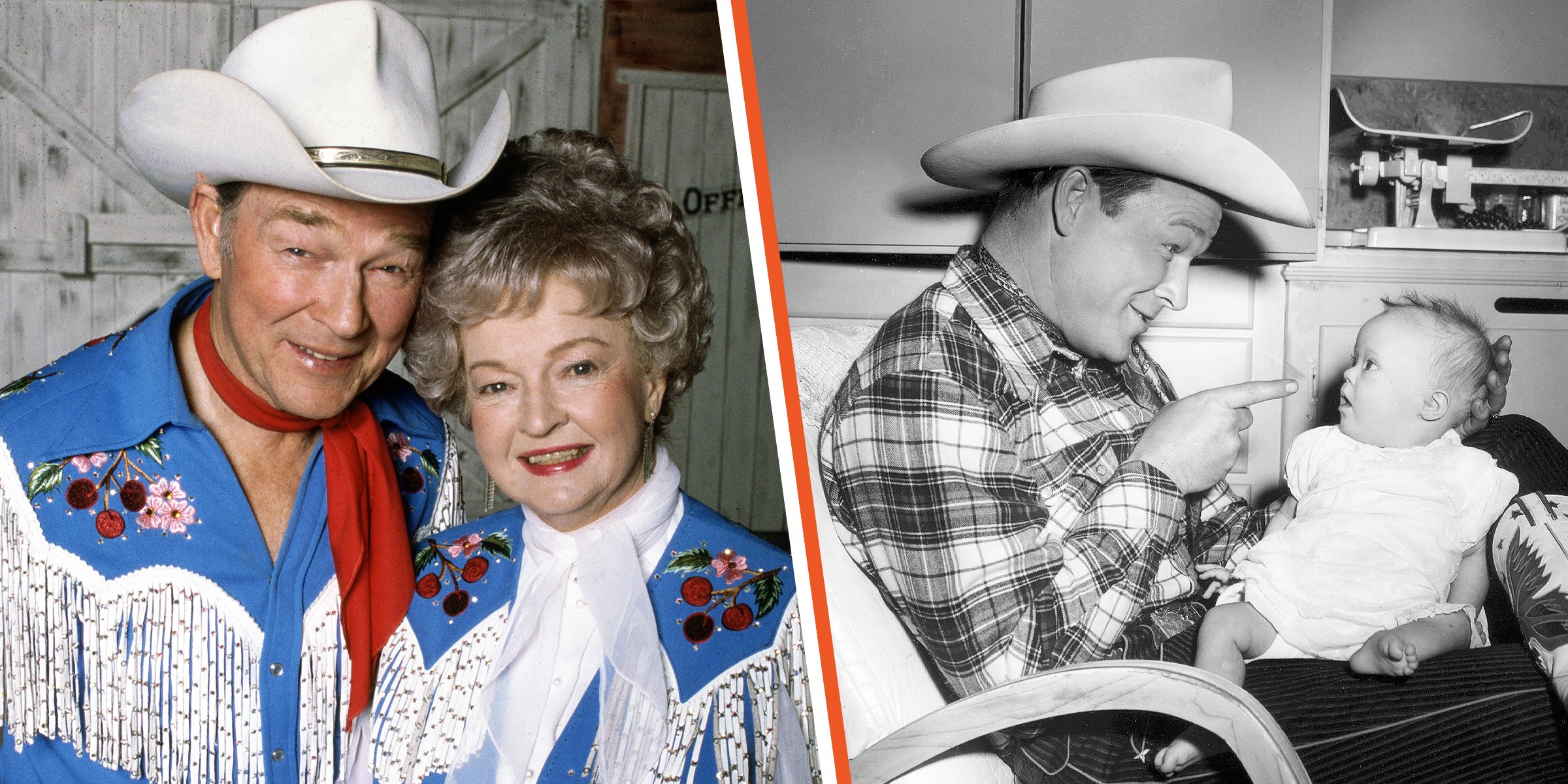 Roy Rogers and Dale Evans | Roy Rogers with his daughter Robin. | Source: Getty Images 