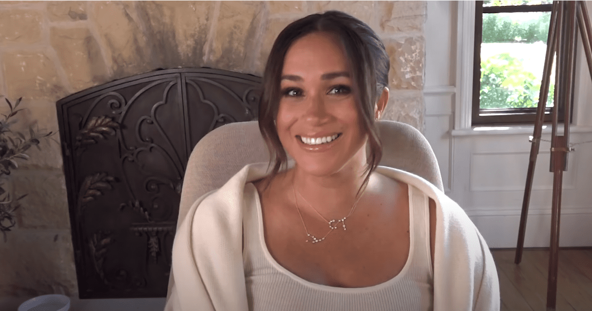 Meghan Markle smiles in her birthday video with Melissa McCarthy. | Photo: youtube.com/TODAY