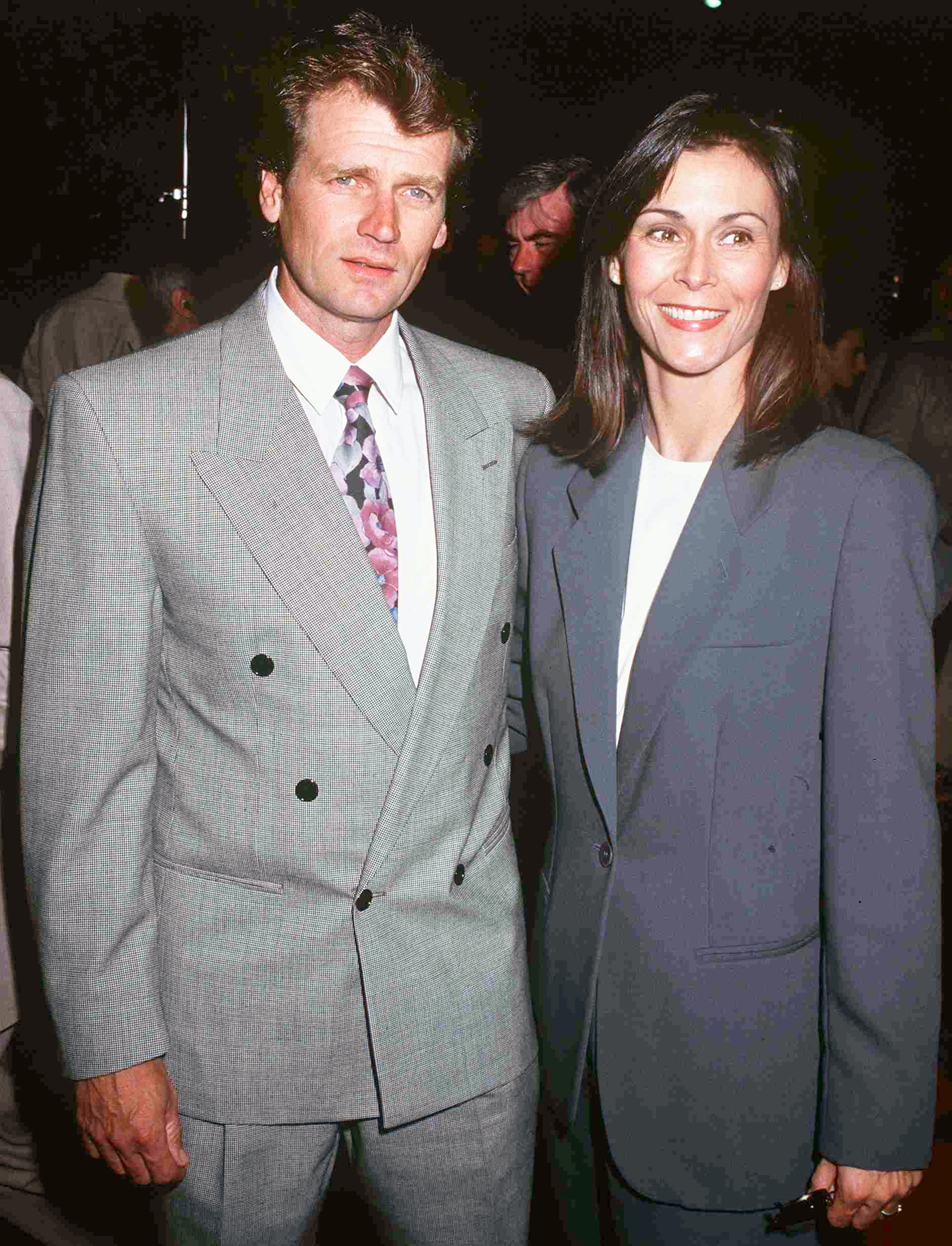 Kate Jackson posing with her third husband Tom Hart in 1992. / Source: Getty Images