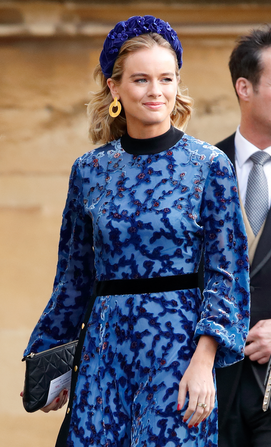 Cressida Bonas attends the wedding of Princess Eugenie and Jack Brooksbank at St George's Chapel on October 12, 2018 in Windsor, England. | Source: Getty Images