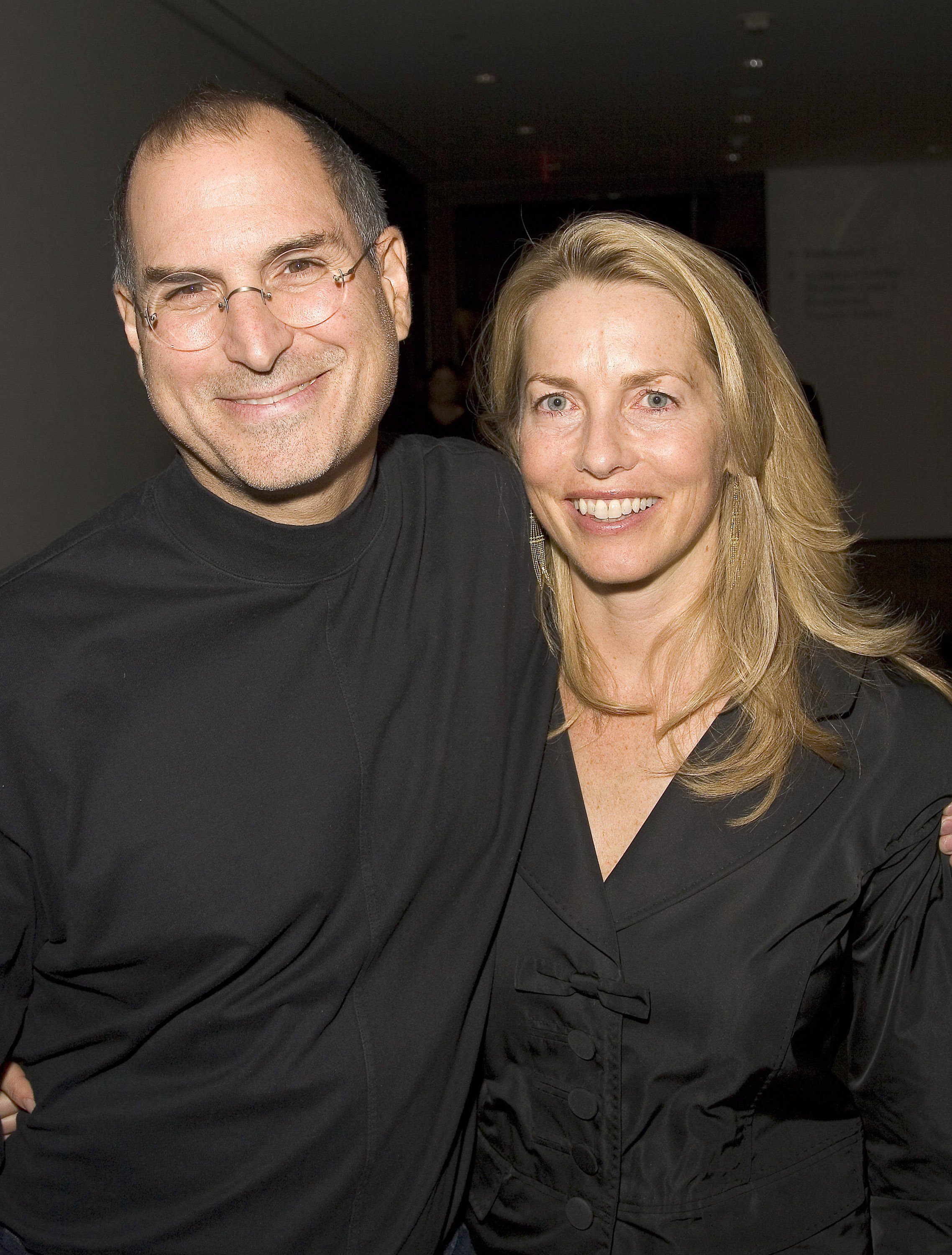 Steve Jobs and Laurene Powell during Pixar Exhibit Launch at The Museum of Modern Art on December 13, 2005 | Photo: Getty Images