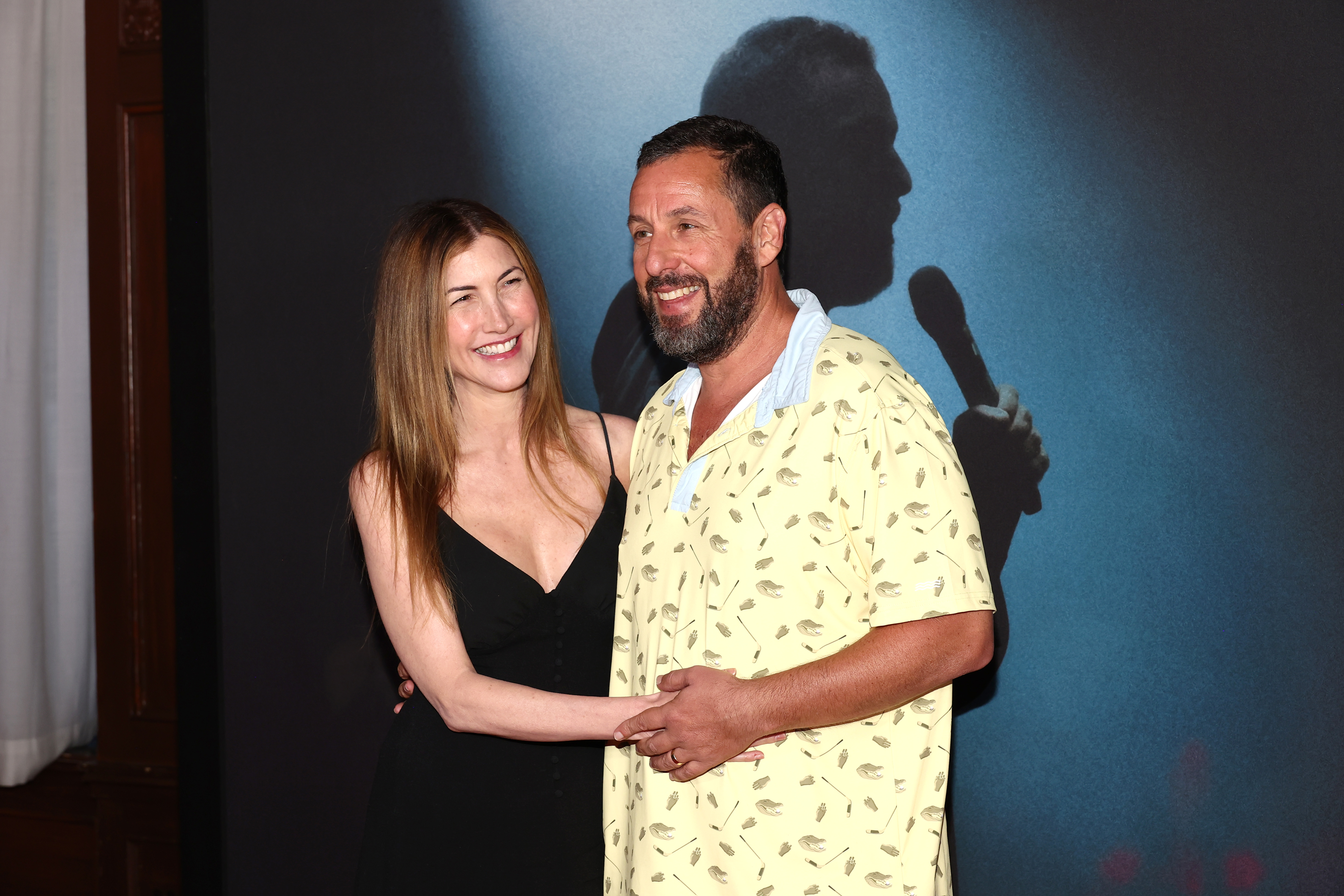 Jackie and Adam Sandler at the "Adam Sandler: Love You" special screening in New York City on August 20, 2024 | Source: Getty Images