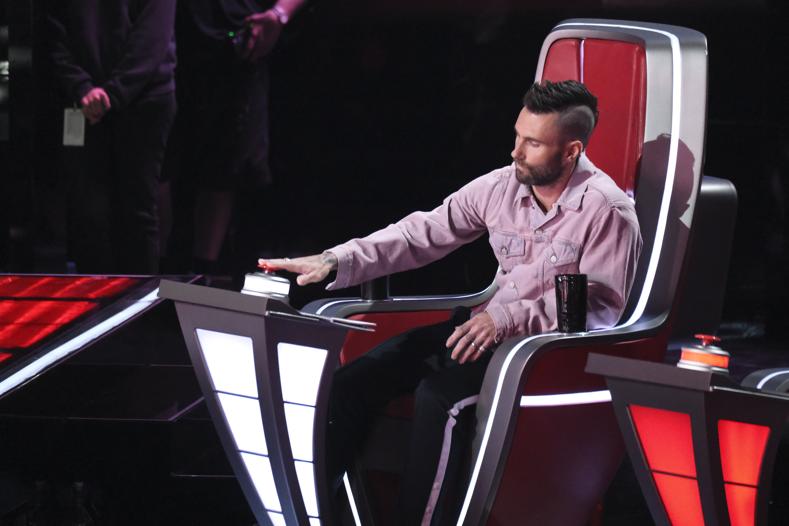 Adam Levine on "The Voice" Season 16, on April 16, 2019 | Source: Getty Images