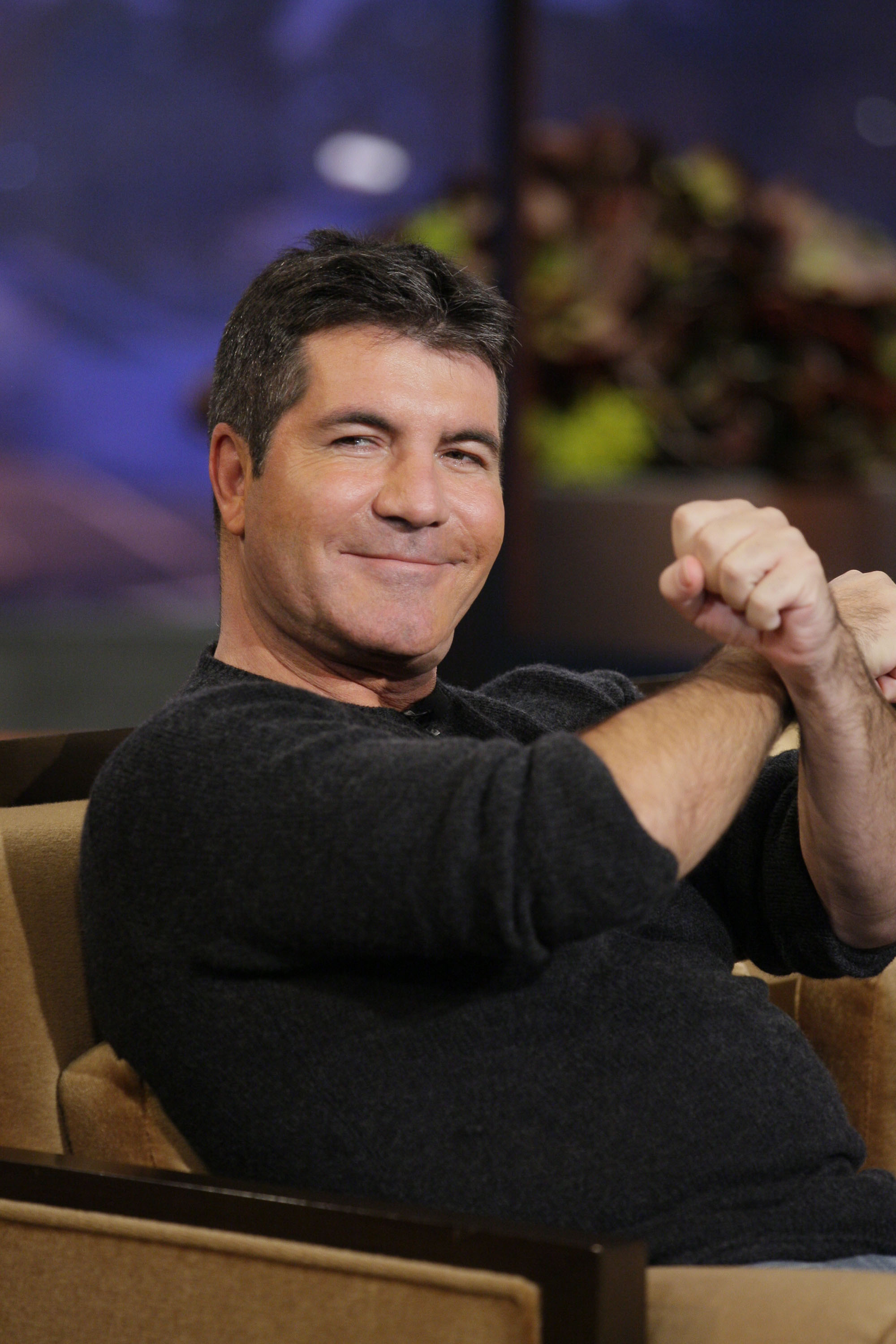 Simon Cowell during an interview on October 29, 2012 | Source: Getty Images