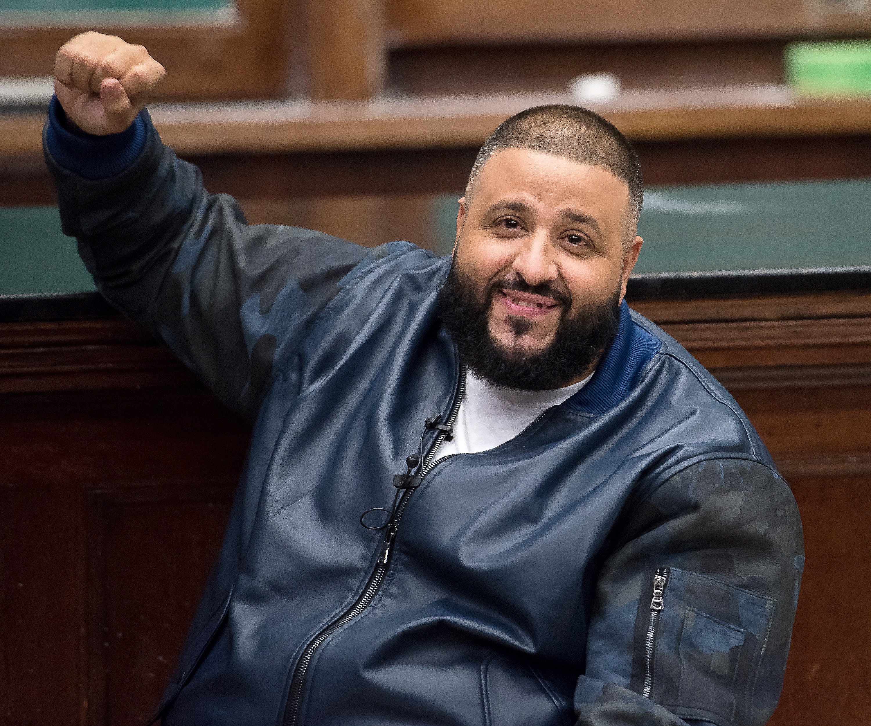 DJ Khaled at the “Keys To Success: A Conversation With Arianna Huffington" at Columbia University on December 8, 2016 in New York City.| Source: Getty Images