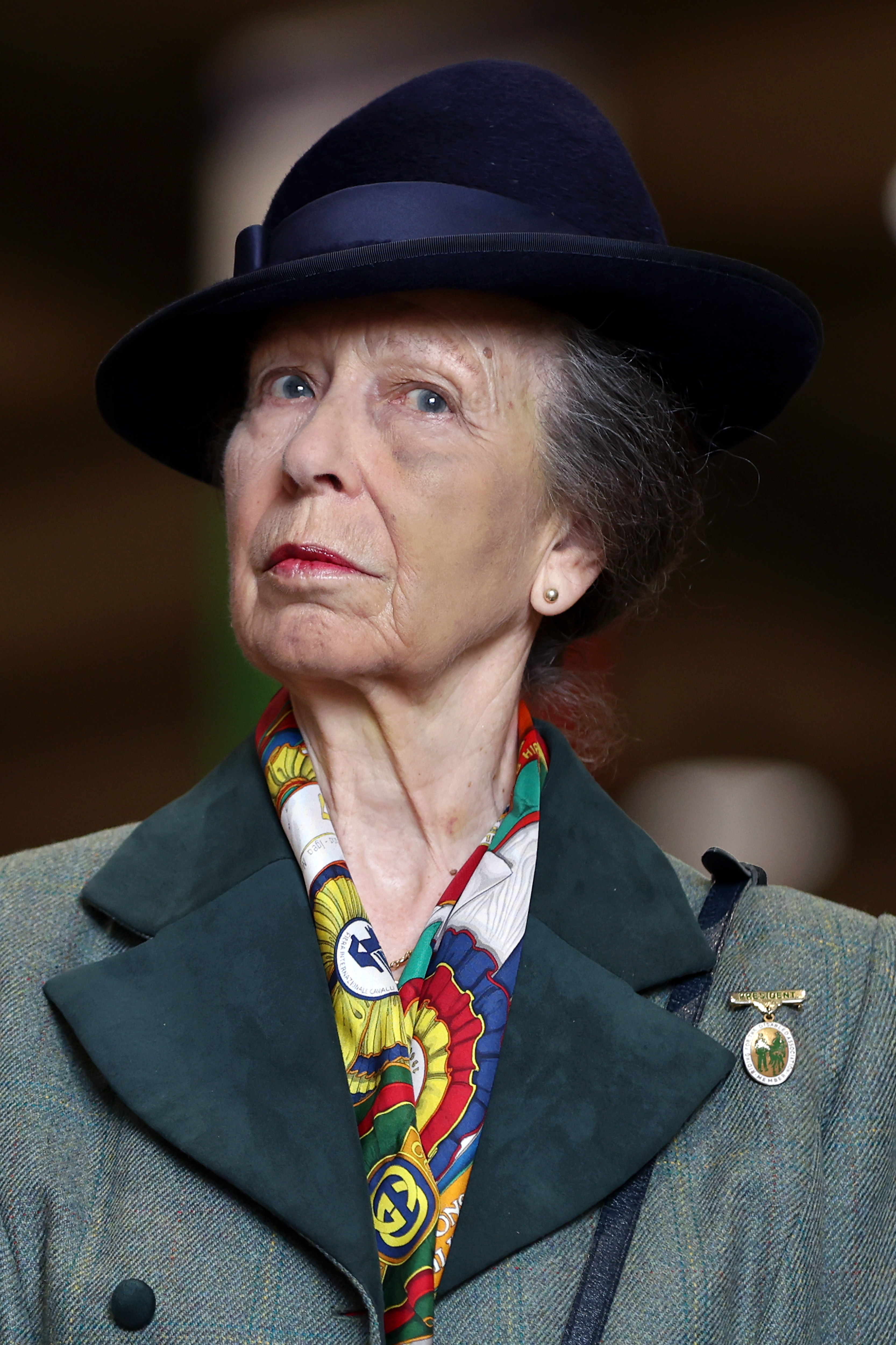 Princess Anne at the Riding for the Disabled Association (RDA) National Championships in Gloucester, England on July 12, 2024 | Source: Getty Images