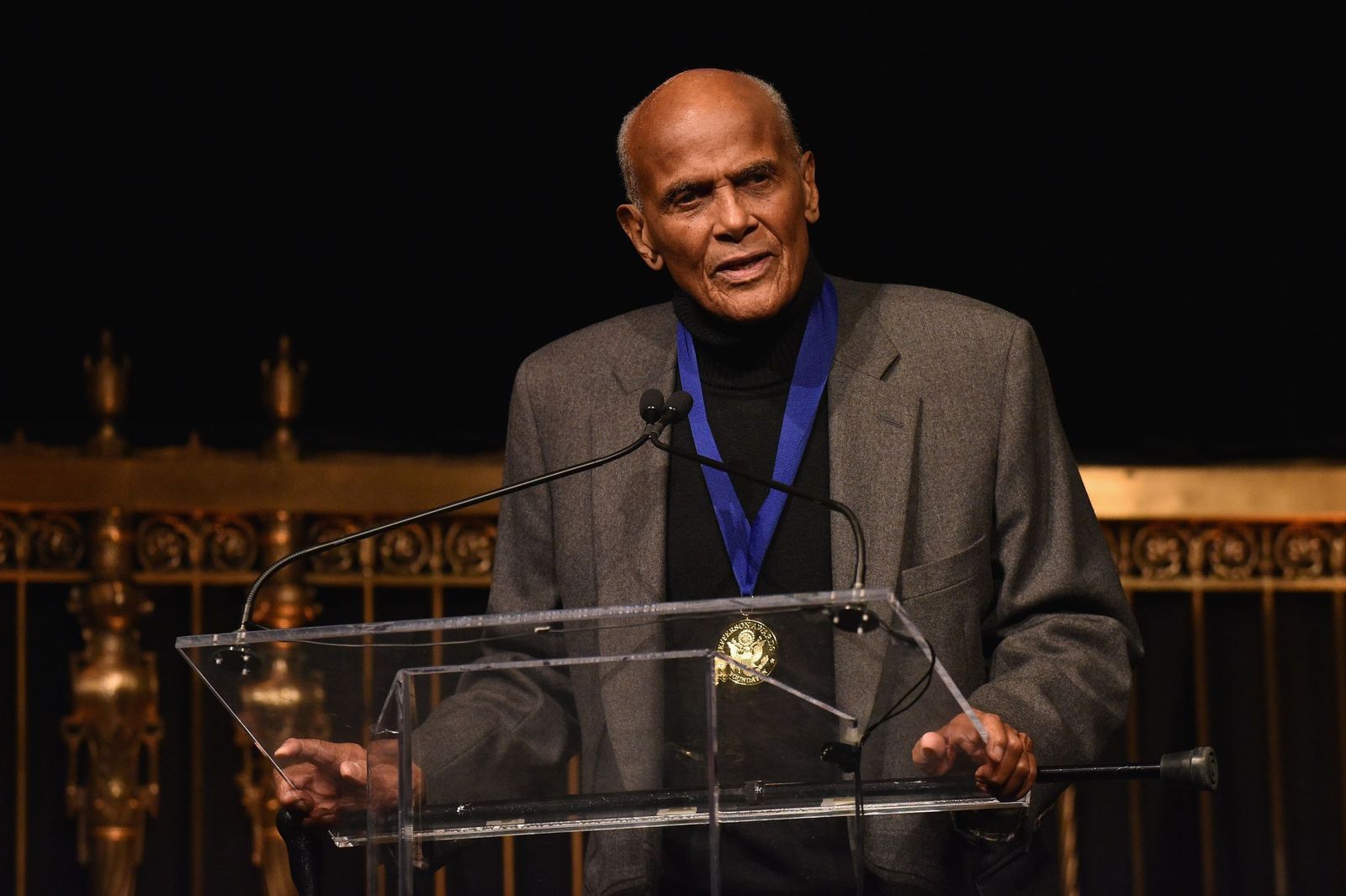 Harry Belafonte receives The Lifetime Achievement Award during the Jefferson Awards Foundation NYC National Ceremony on March 15, 2017, in New York City | Photo: Bryan Bedder/Getty Images