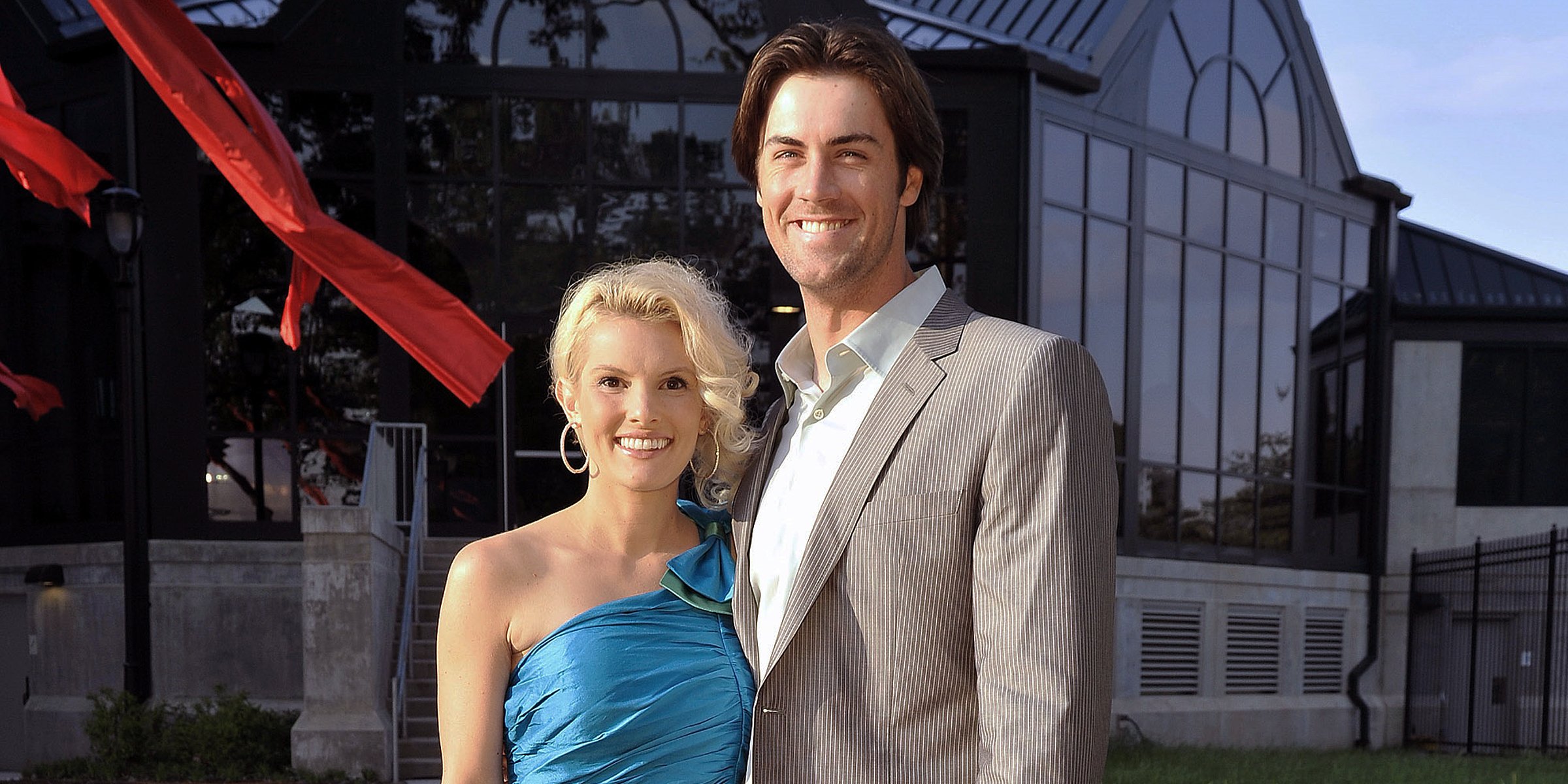 Cole and Heidi Hamels. | Source: Getty Images