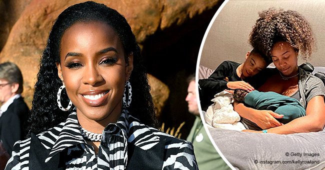 Kelly Rowland & Her Sons Show Their Strong Bond as They Cuddle during a ...