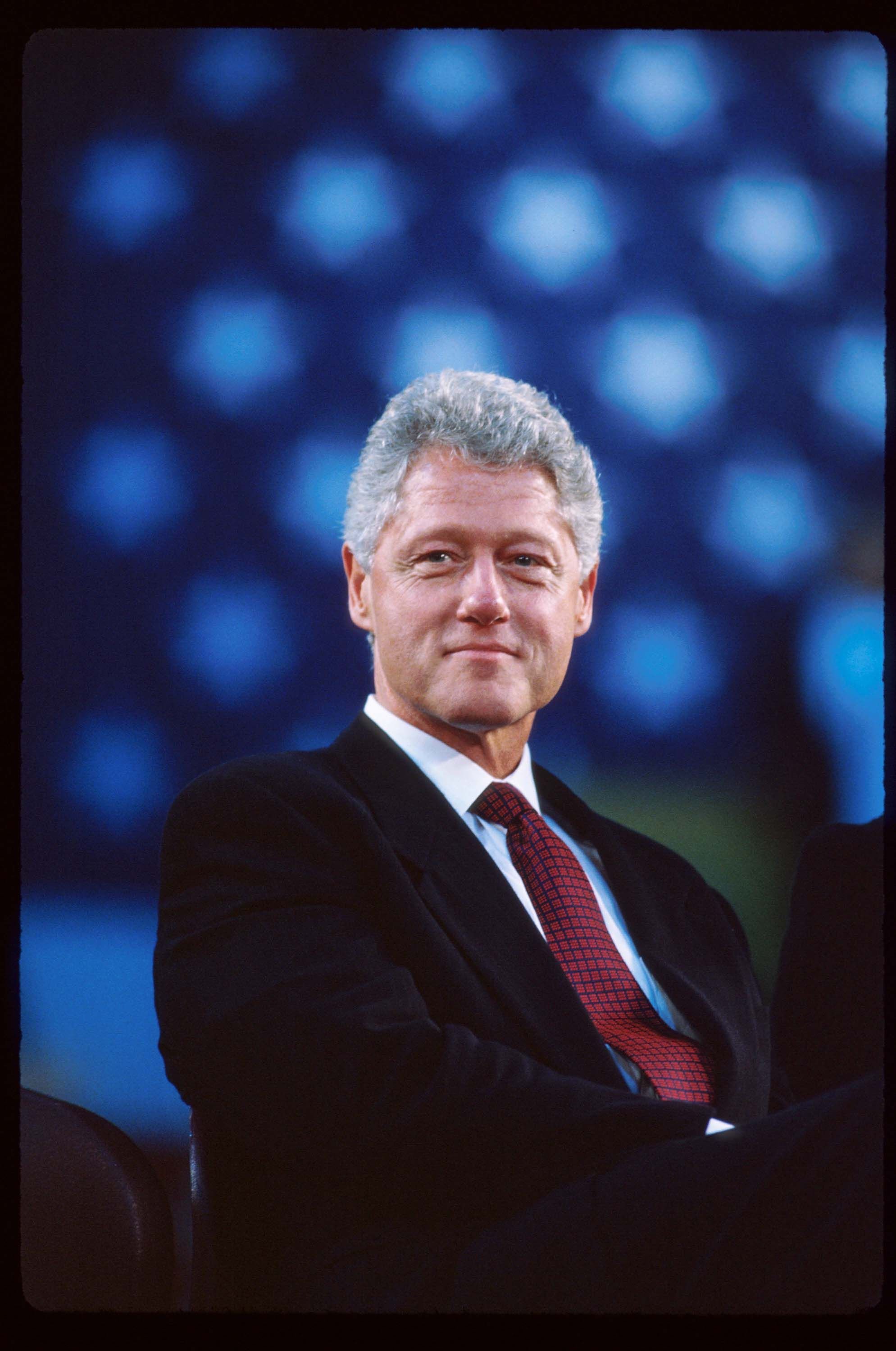 President Bill Clinton posing in New Jersey on November 3, 1997 | Photo: Cynthia Johnson/Liaison/Getty Images