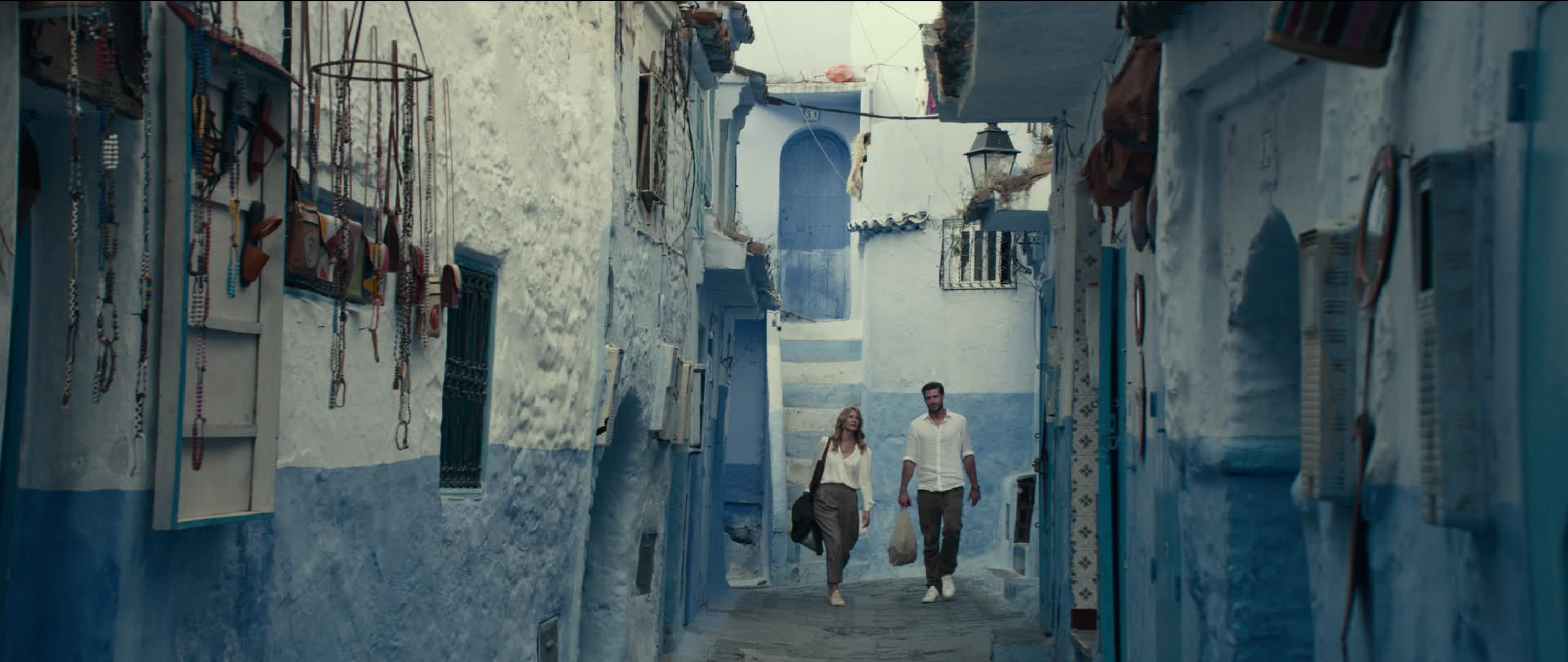 Laura Dern and Liam Hemsworth on the set of "Lonely Planet, from a Facebook post, dated, August 27, 2024 | Source: Facebook/netflixke/