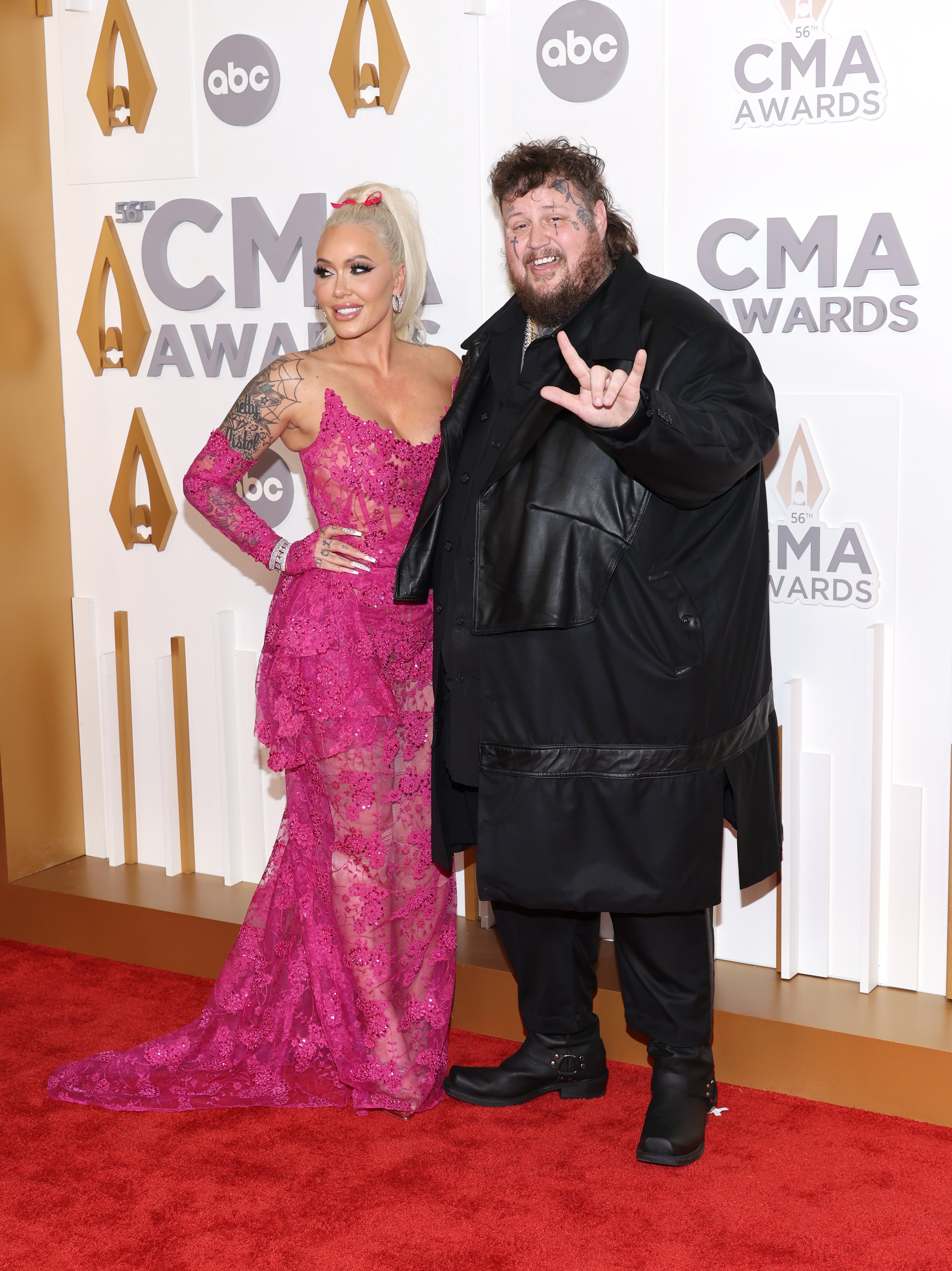 Bunnie Xo and Jelly Roll attend The 56th Annual CMA Awards at Bridgestone Arena on November 9, 2022, in Nashville, Tennessee. | Source: Getty Images