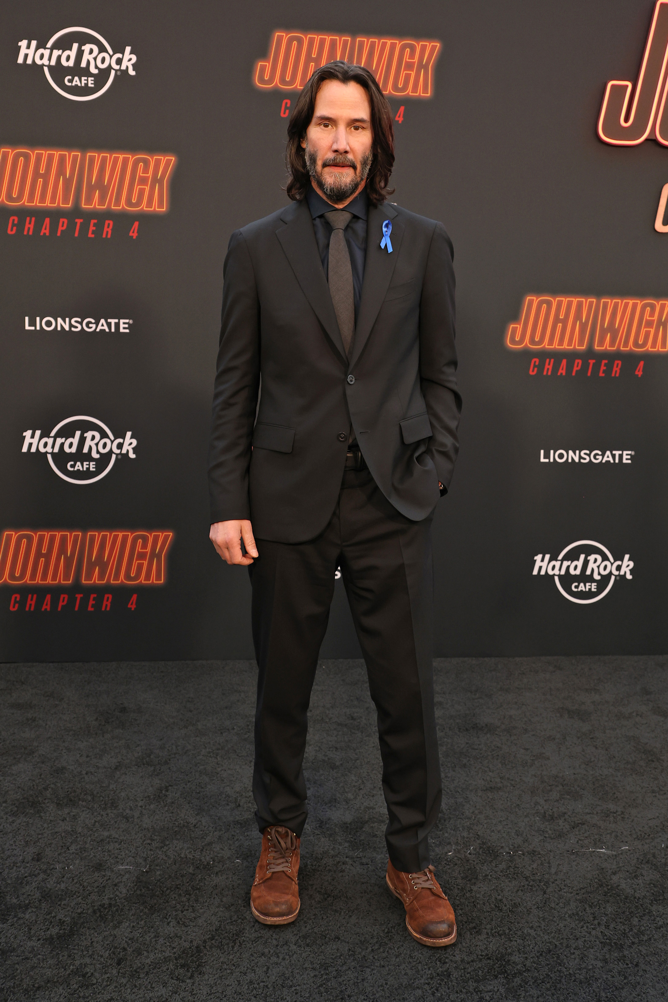 Keanu Reeves at the premiere of "John Wick: Chapter 4" in Hollywood, California, on March 20, 2023. | Source: Getty Images
