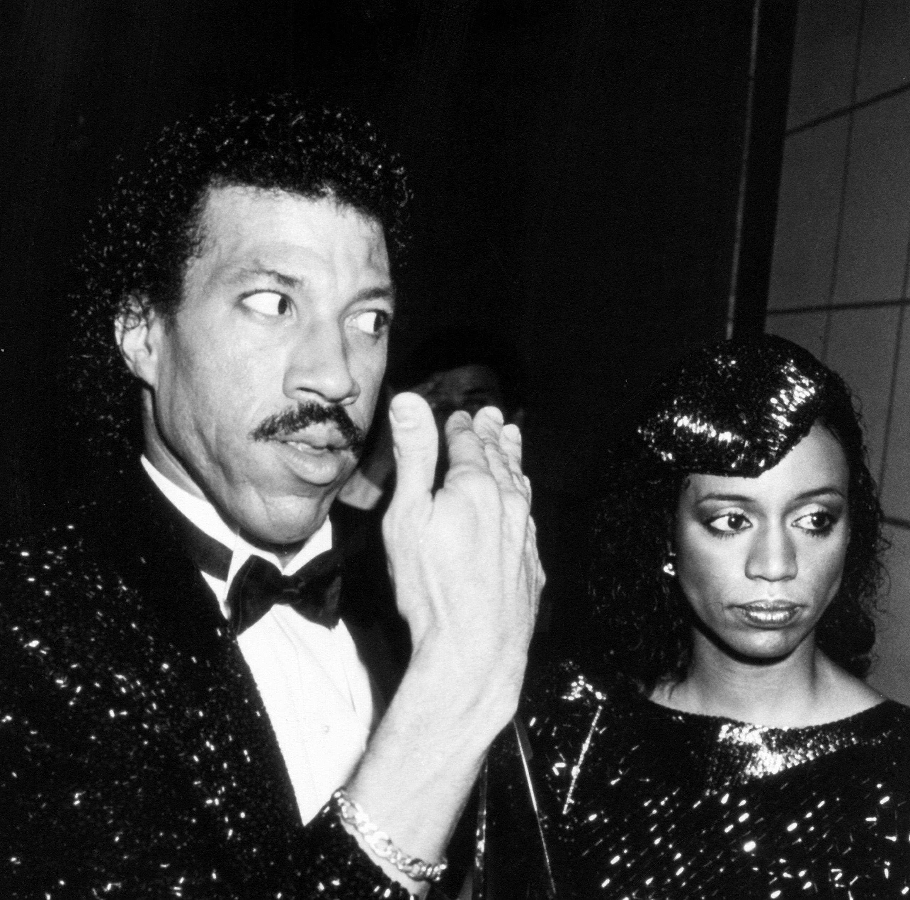 Lionel Richie and Brenda Harvey during the 11th Annual American Music Awards at the Shrine Auditorium on January 16, 1984 in Los Angeles, California. / Source: Getty Images