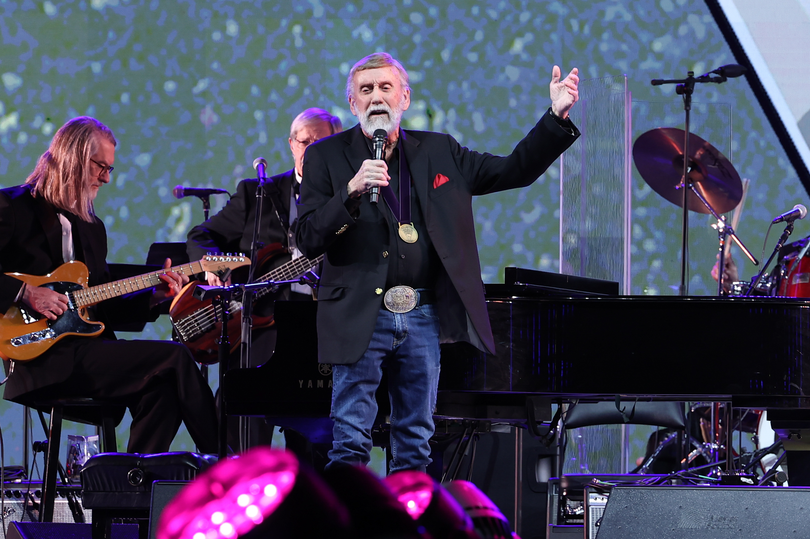 Ray Stevens performs onstage for "The Final Nashville Show - A Tribute To Ronnie Milsap" at Bridgestone Arena on October 3, 2023 in Nashville, Tennessee | Source: Getty Images
