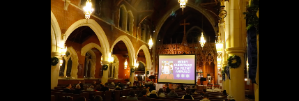 Inside the church in "Home Alone" in Chicago, Illinois posted on December 21, 2022 | Source: YouTube/Going to the Movies!