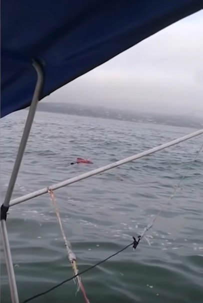 Vermisste Frau treibt auf dem Meer vor ihrer Rettung | Quelle: YouTube/The Independent