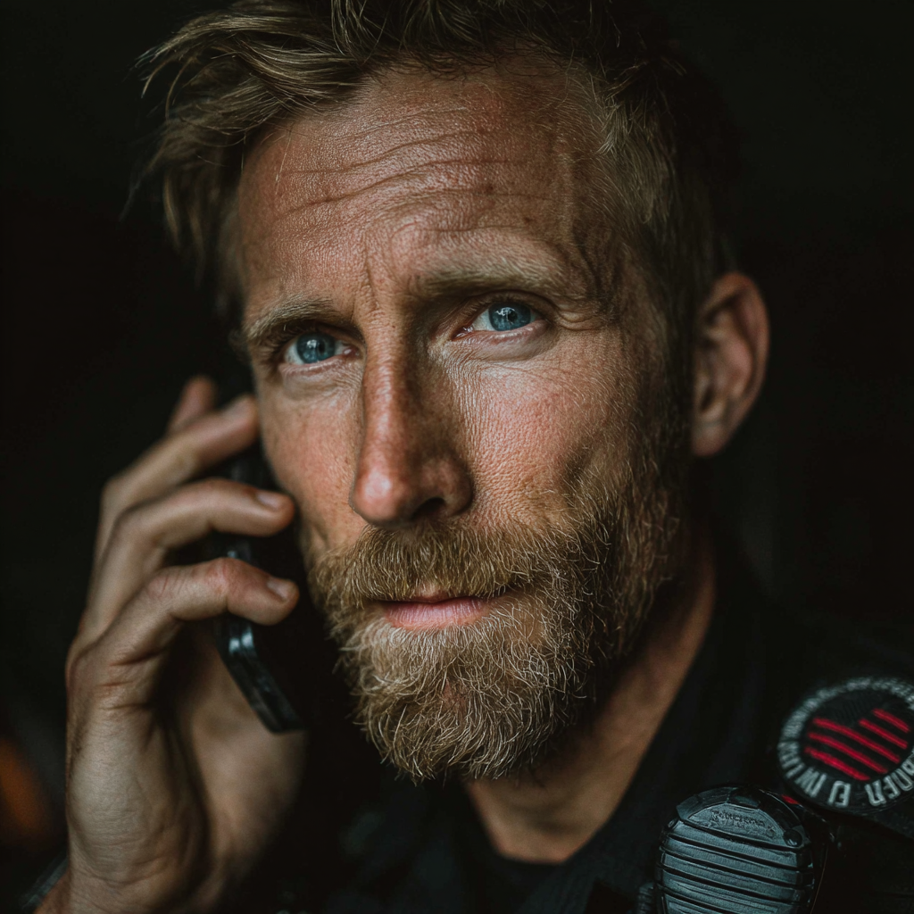 A paramedic on a call | Source: Midjourney