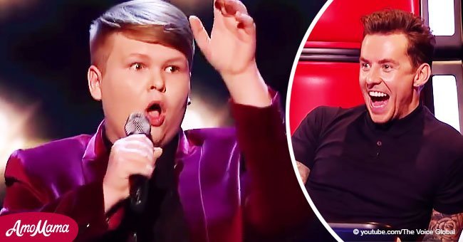 Judges think this teenager is cheating because they can't believe his voice	