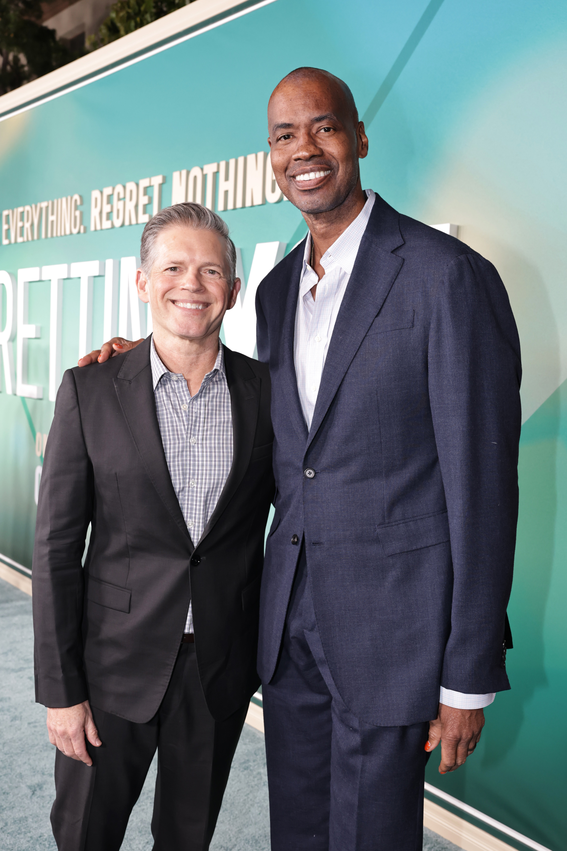 Jason Collins and Brunson Green attend the Los Angeles premiere of "Regretting You" on October 20, 2025 | Source: Getty Images