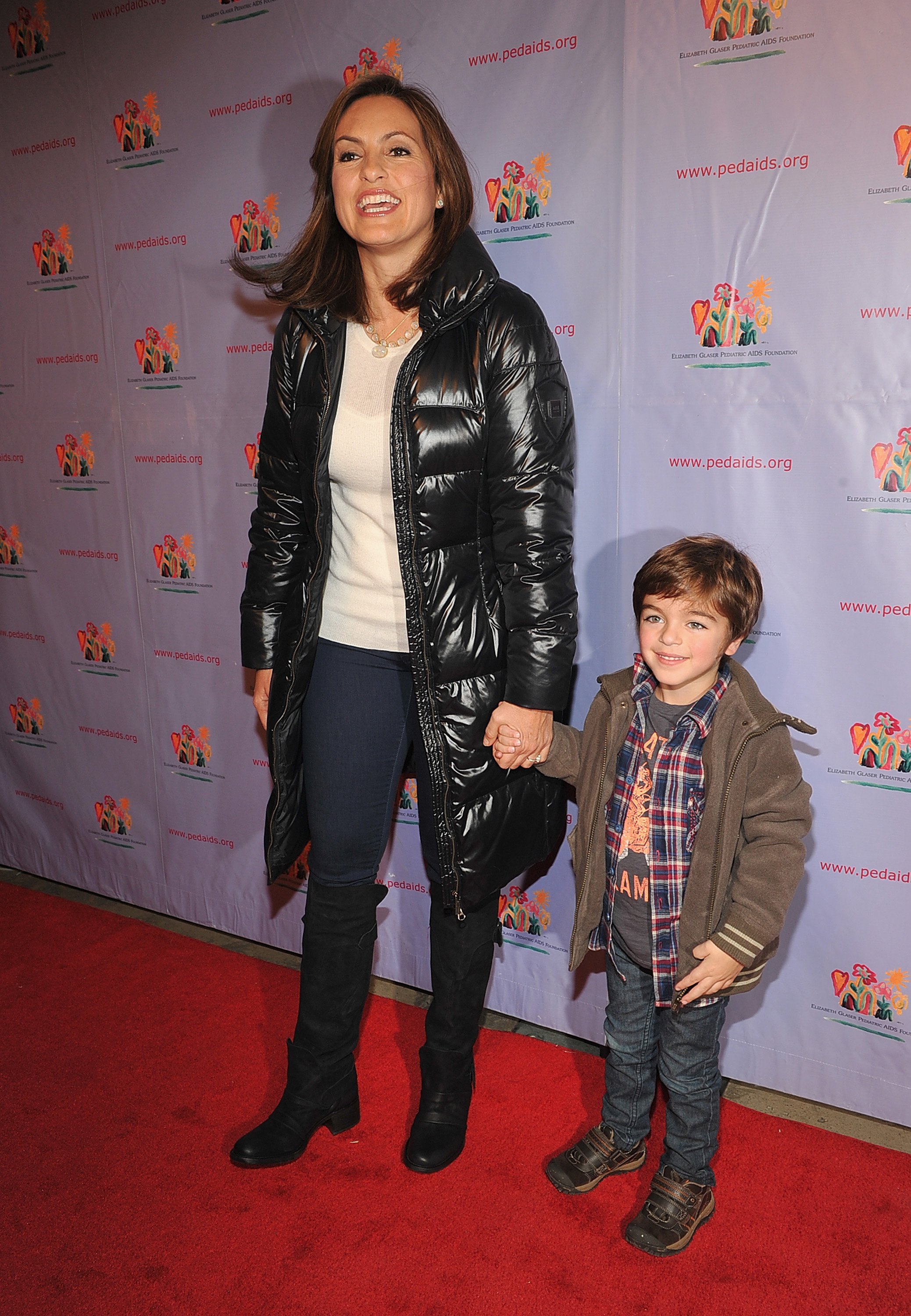 Mariska Hargitay and August Miklos Friedrich Hermann at a Elizabeth Glaser Pediatric AIDS Foundation family event in New York City on November 6, 2010 | Source: Getty Images