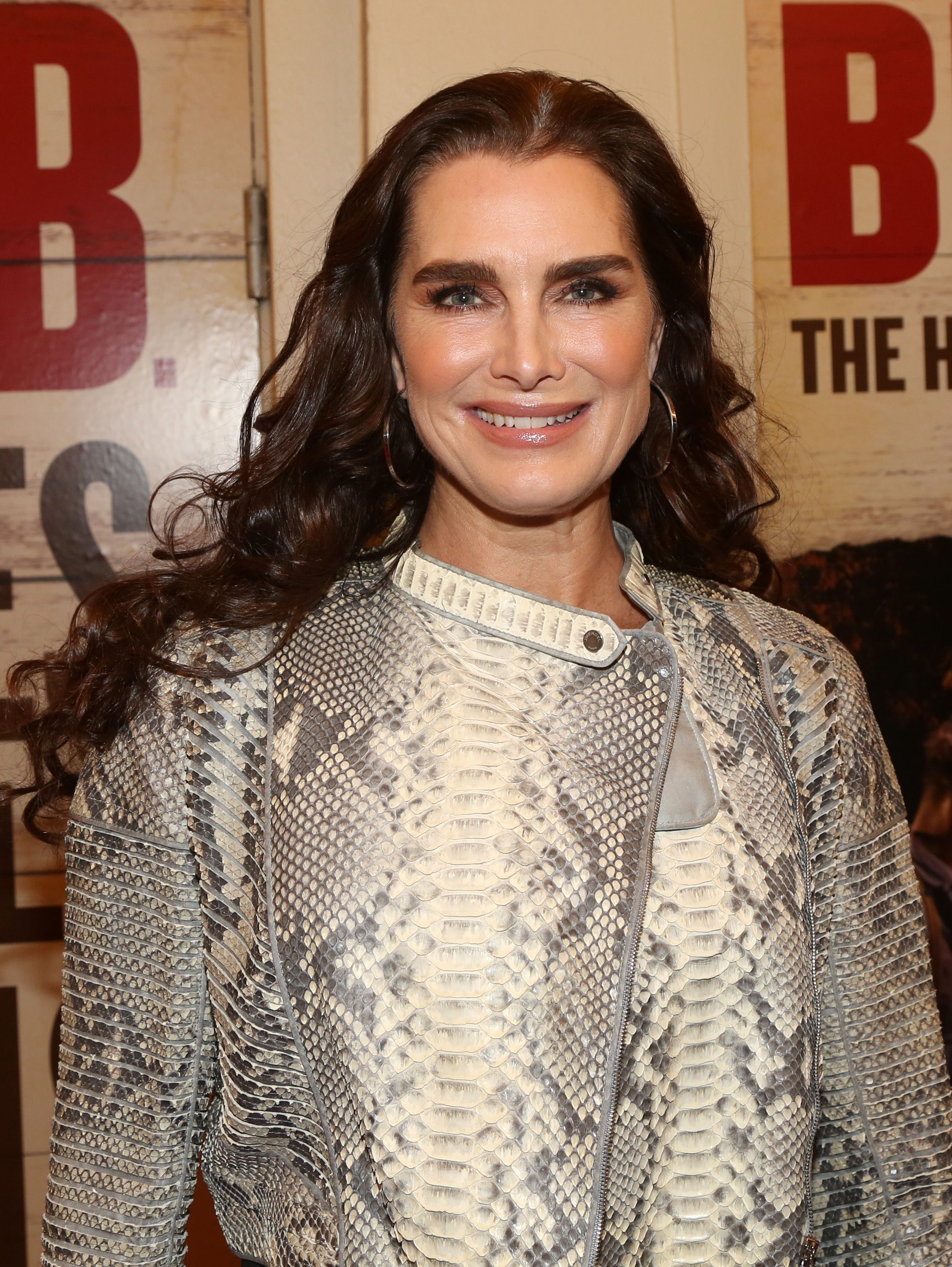 Brooke Shields poses at the opening night of the new Bob Dylan Musical "Girl From The North Country" on Broadway at The Belasco Theatre on March 5, 2020 | Photo: Getty Images