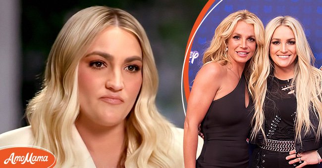 Left" Jamie Lynn Spears on Good Morning America | Photo: YouTube/GMA Right: Jamie and her sister singer Britney Spears | Photo: Getty Images