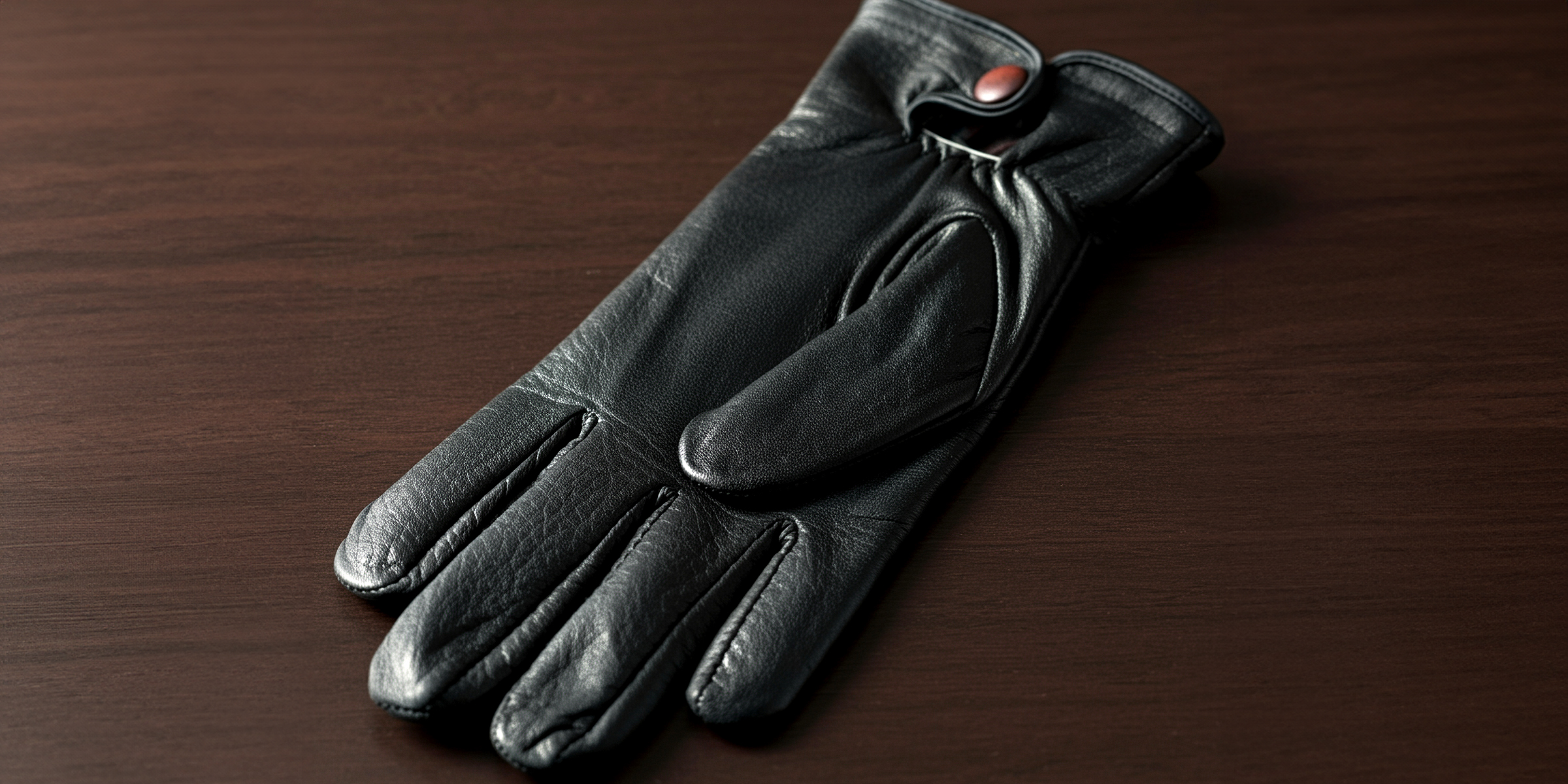 A black leather glove | Source: Shutterstock