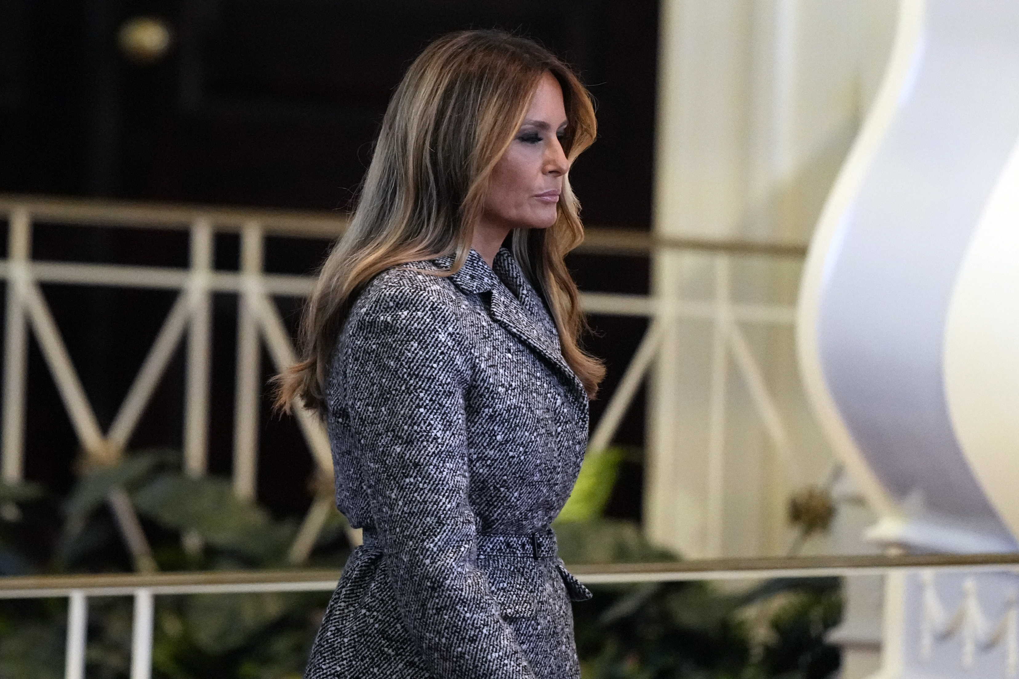 Former U.S. First Lady Melania Trump at former U.S First Lady Rosalynn Carter's tribute service in Atlanta, Georgia on November 28, 2023 | Source: Getty Images