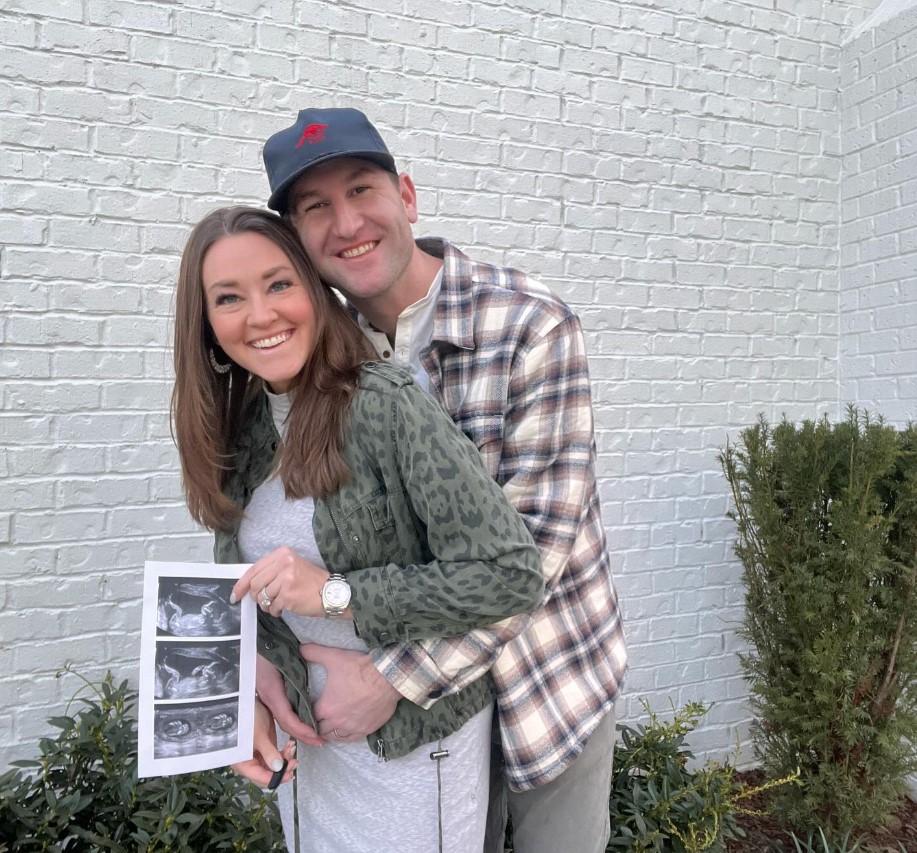 Mattie Jackson and her husband, Connor Smith, announcing her pregnancy in a post made on February 9, 2024 | Source: Facebook/Mattie Jackson Smith