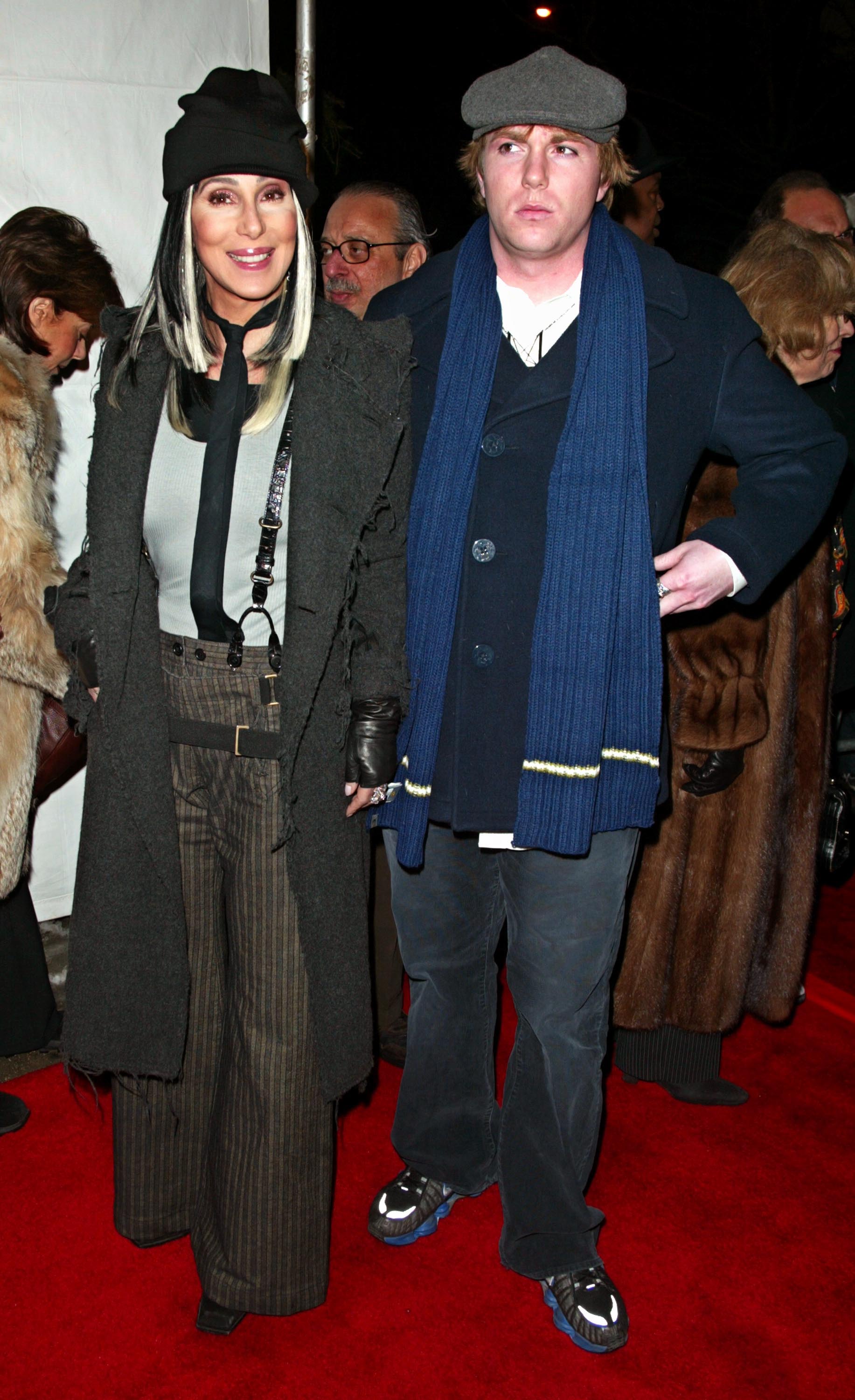 Cher and Eliaj Blue Allman at the premiere of "Stuck On You" in New York in 2003 | Source: Getty Images